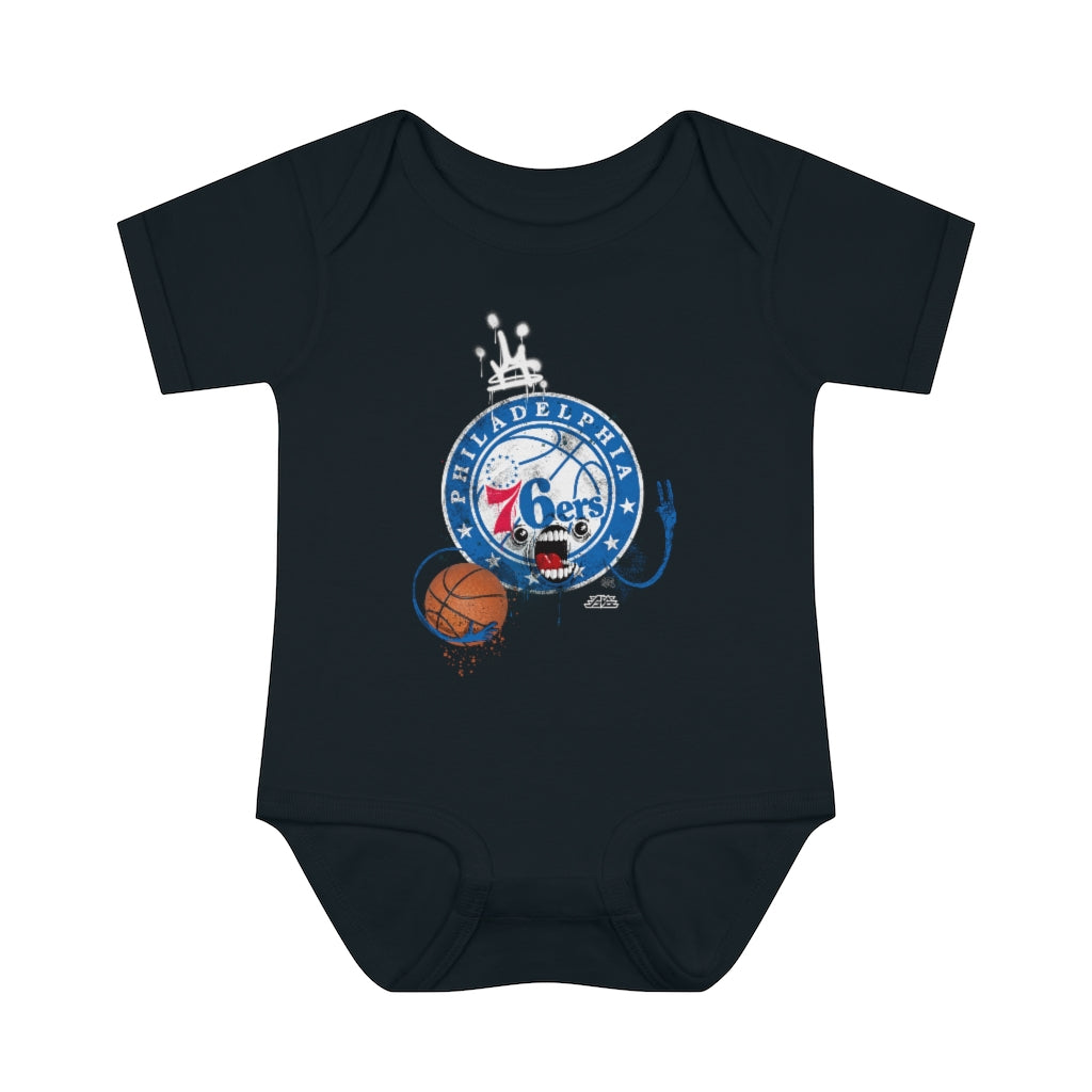 Sixers Monster Infant Baby Rib Bodysuit
