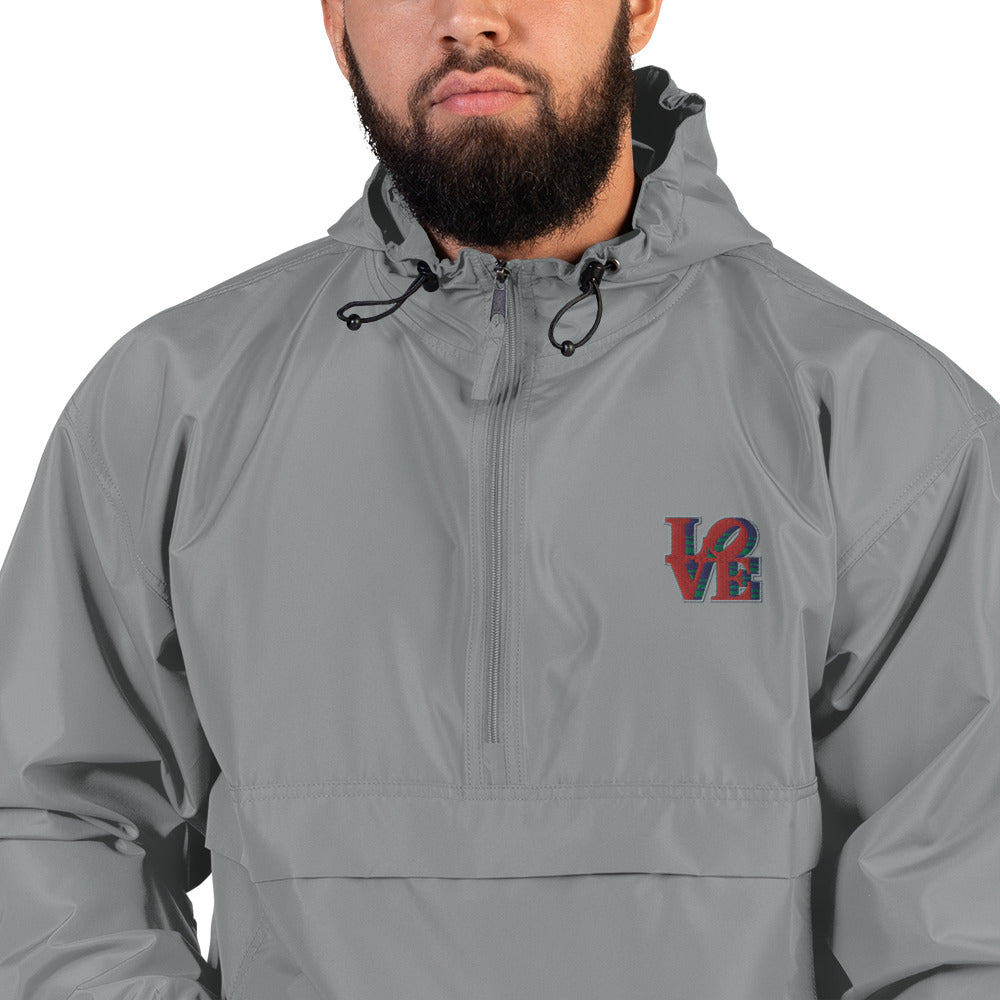 LOVE Embroidered Champion Packable Jacket