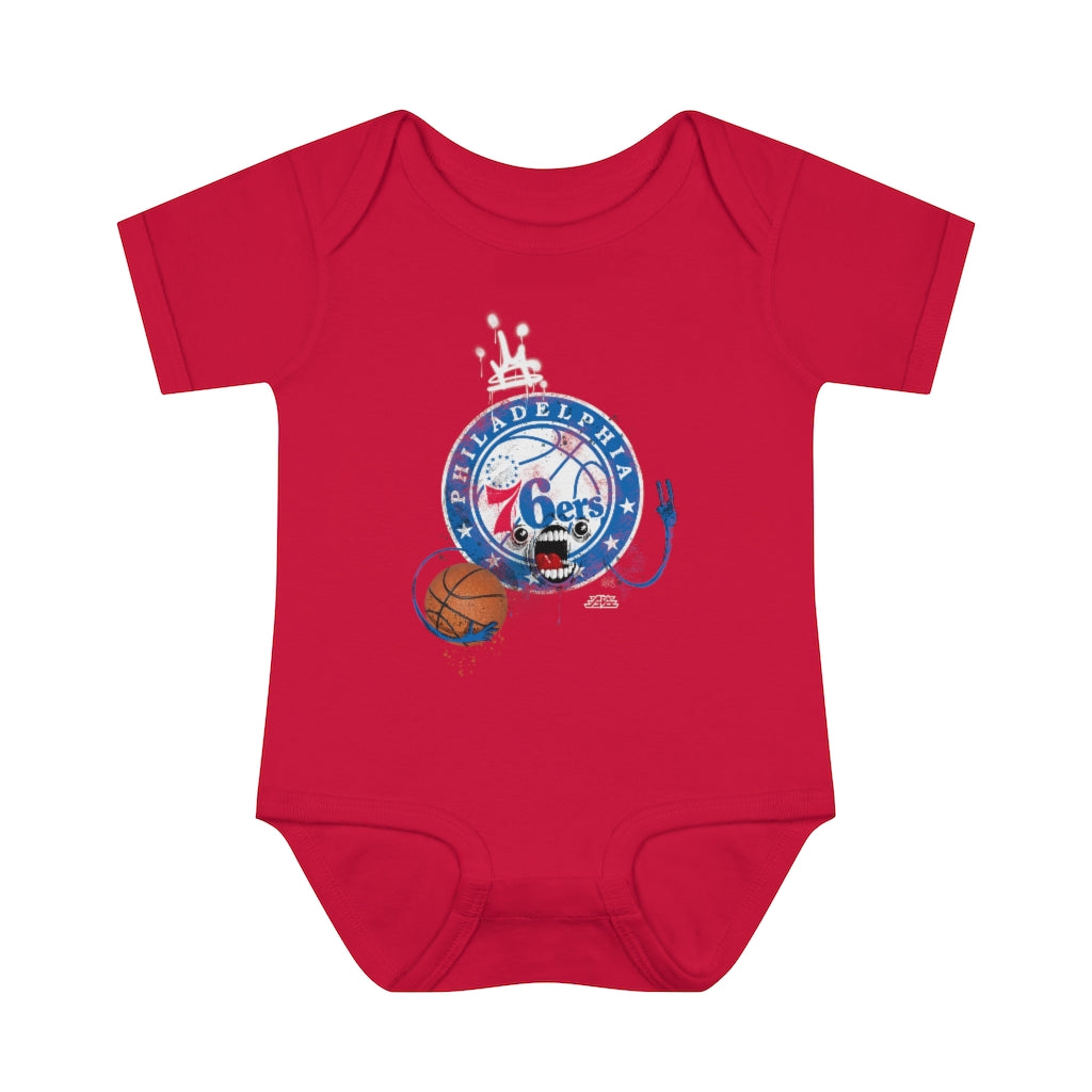 Sixers Monster Infant Baby Rib Bodysuit
