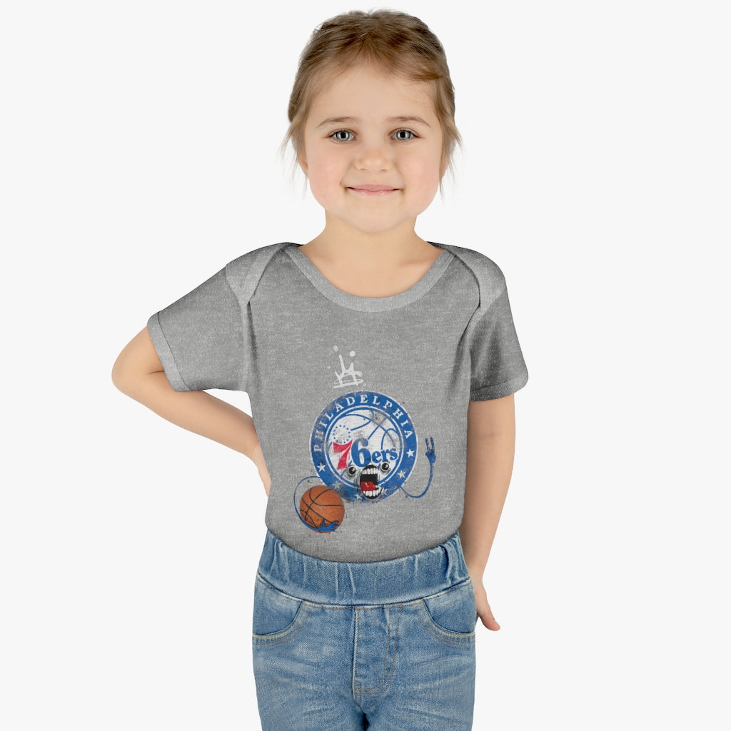 Sixers Monster Infant Baby Rib Bodysuit