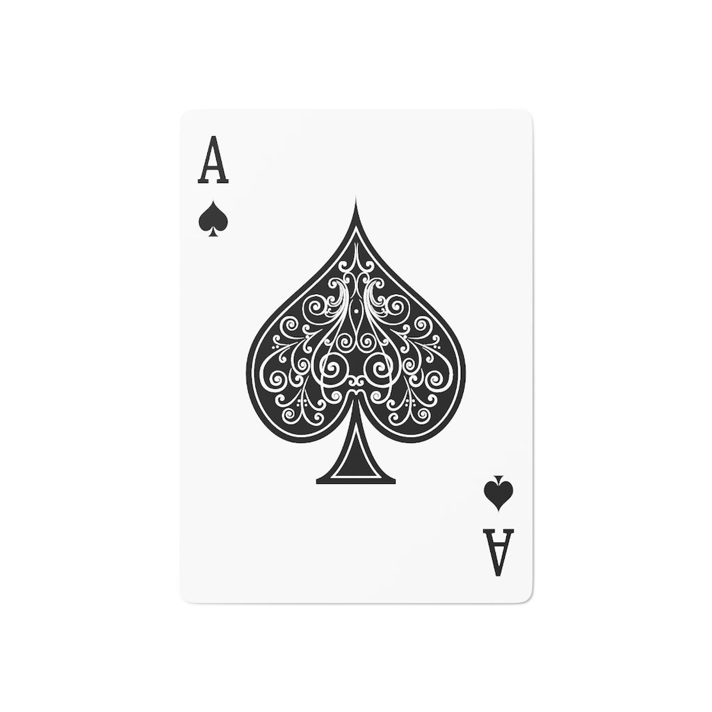 Artsportz Tailgate Team Black Custom Poker Cards