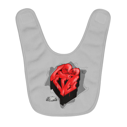 Love Park Forever Fleece Baby Bib