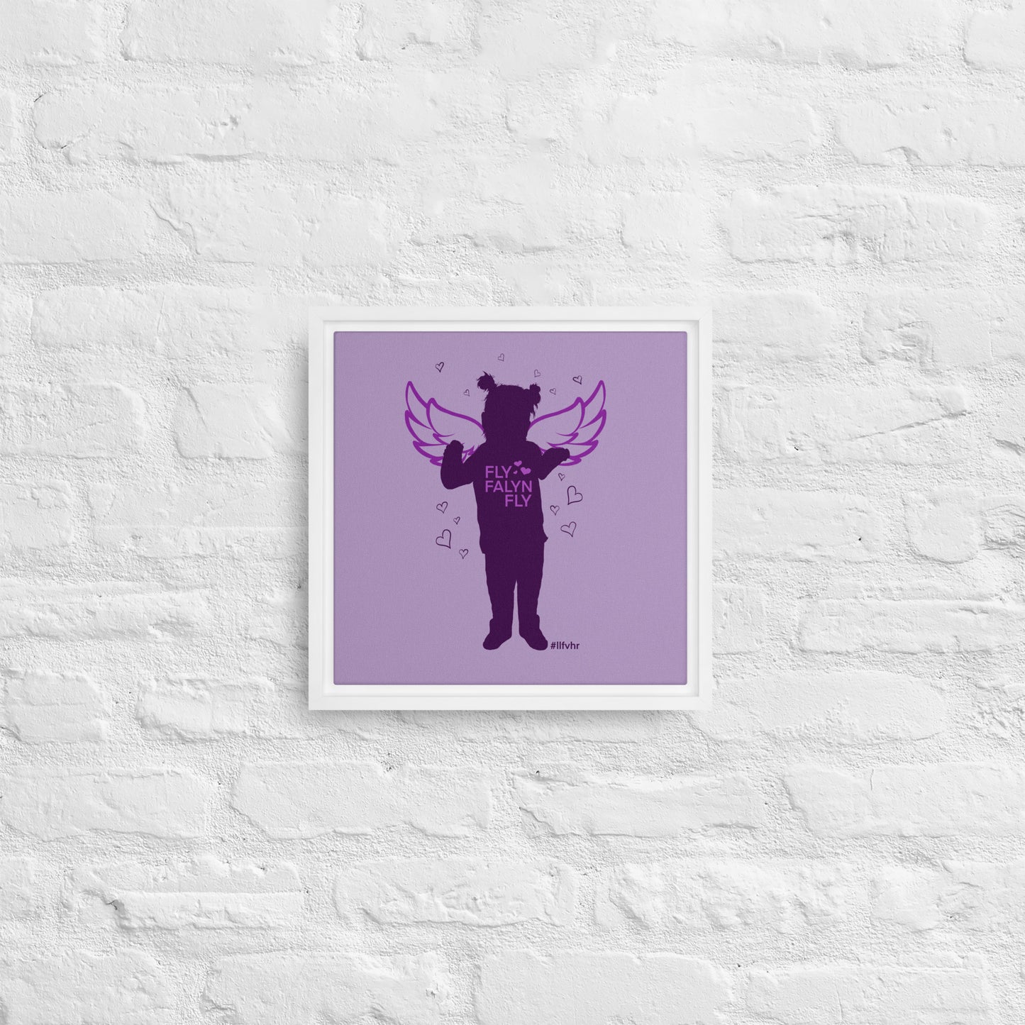 Fly Falyn Fly #llfvhr Framed canvas