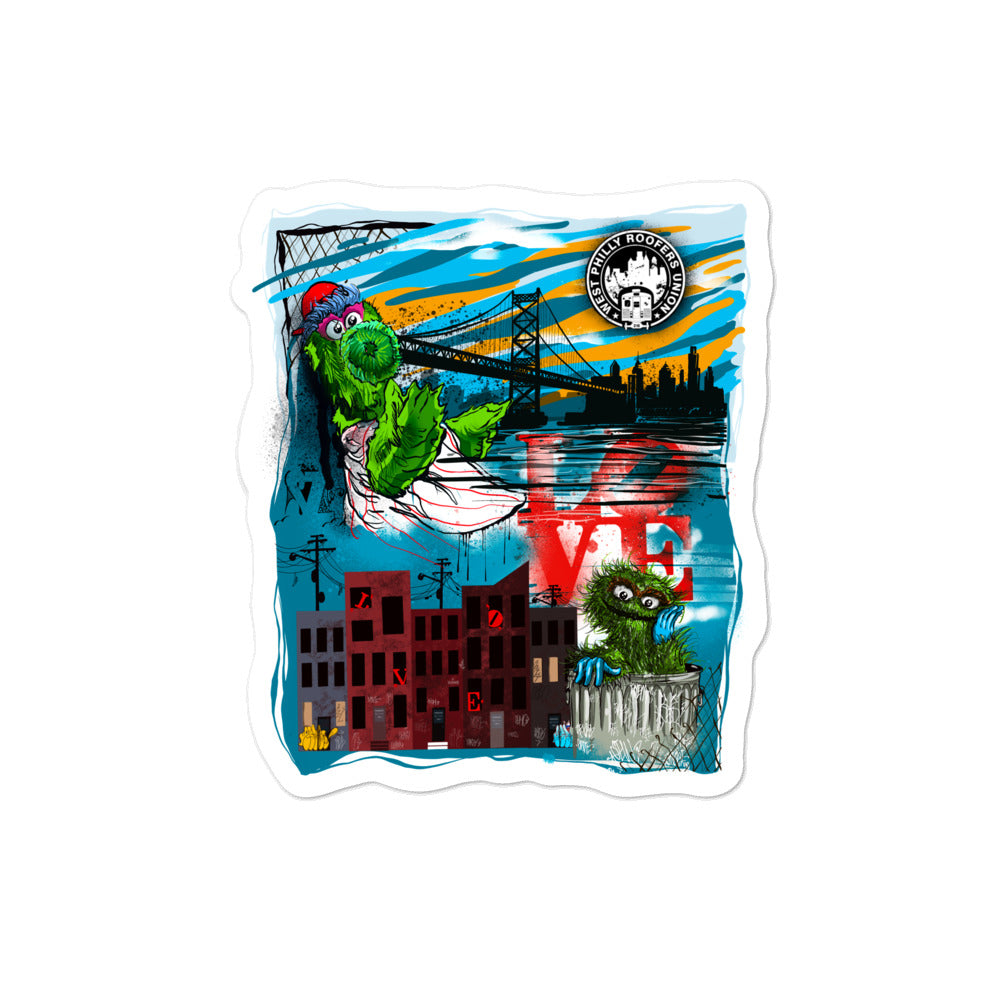 Philly Phan Mashup Bubble-free stickers