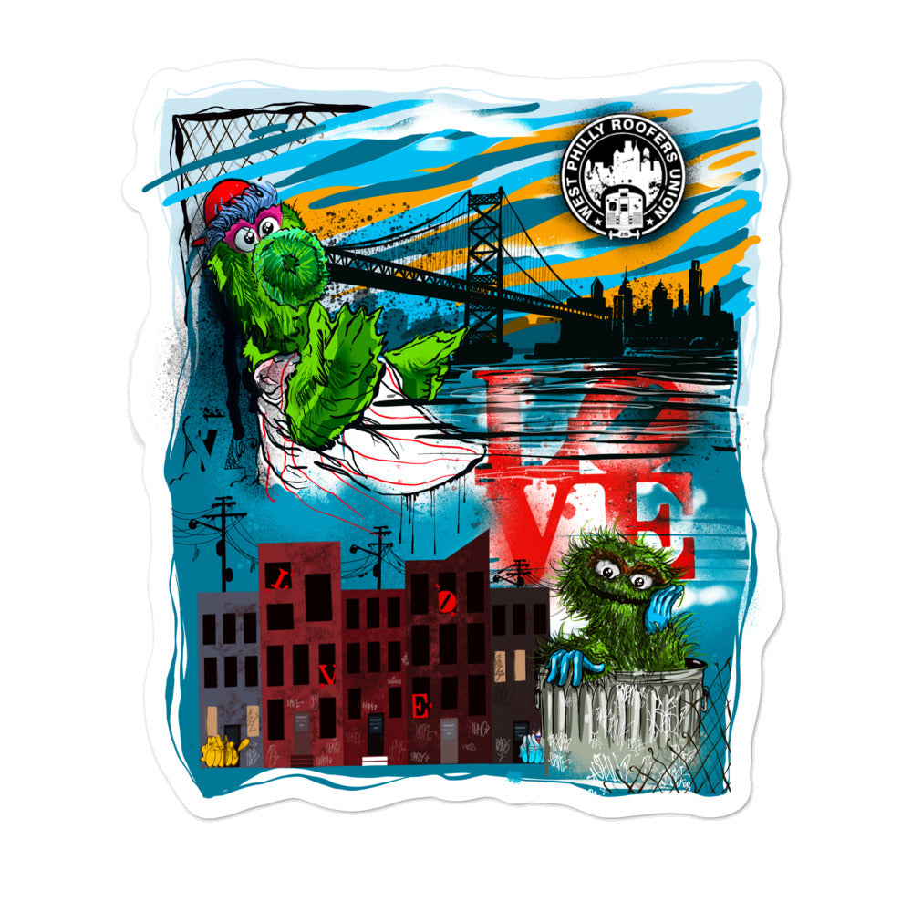 Philly Phan Mashup Bubble-free stickers