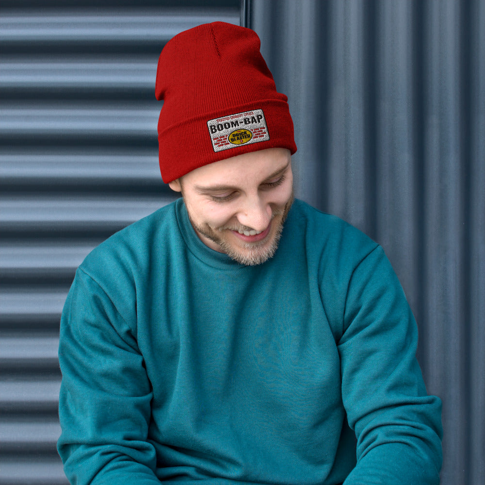 Boom Bap Patch Embroidered Beanie