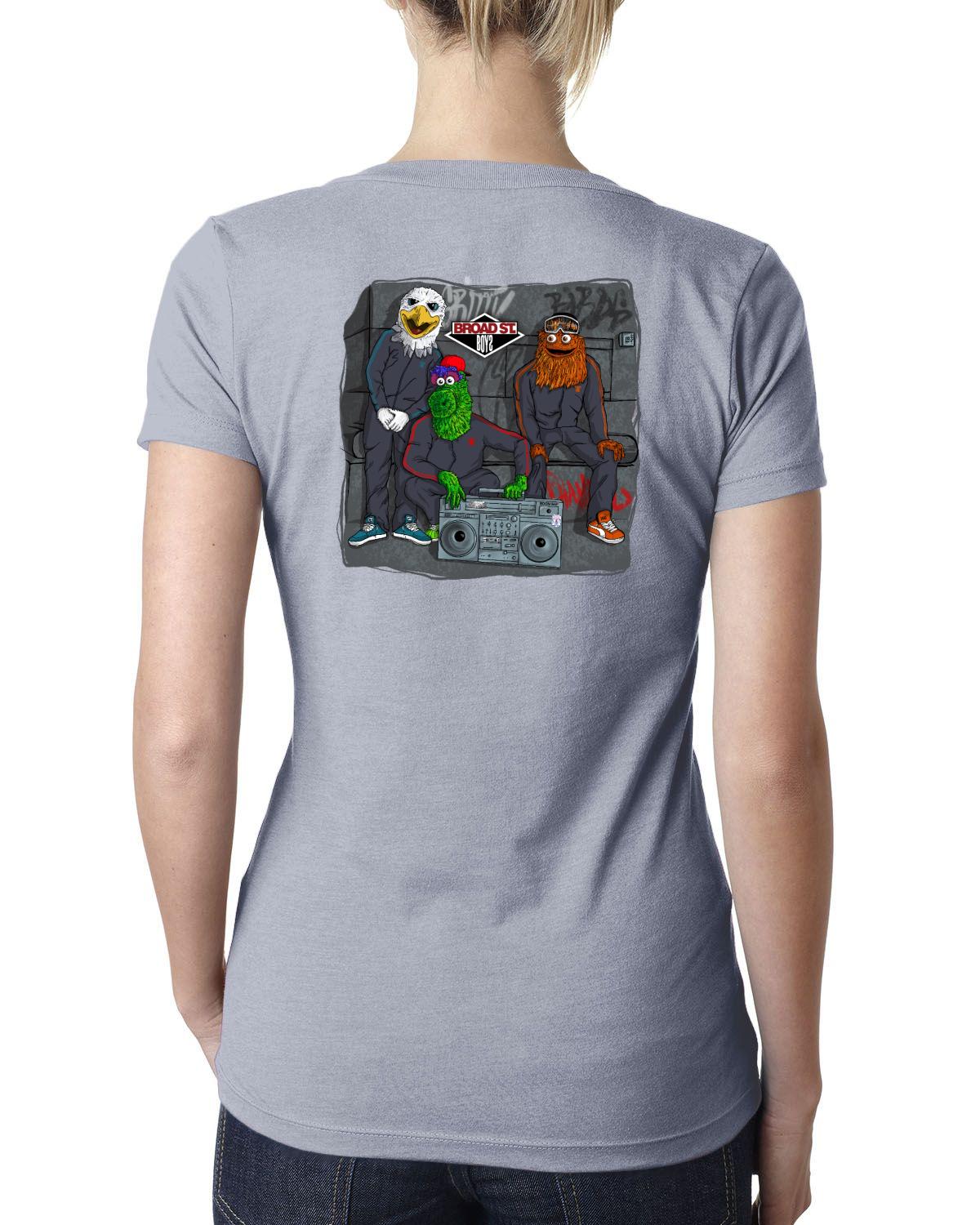 Broad Street Boys V Neck (Next Level Ladies' CVC Deep V | 6640)