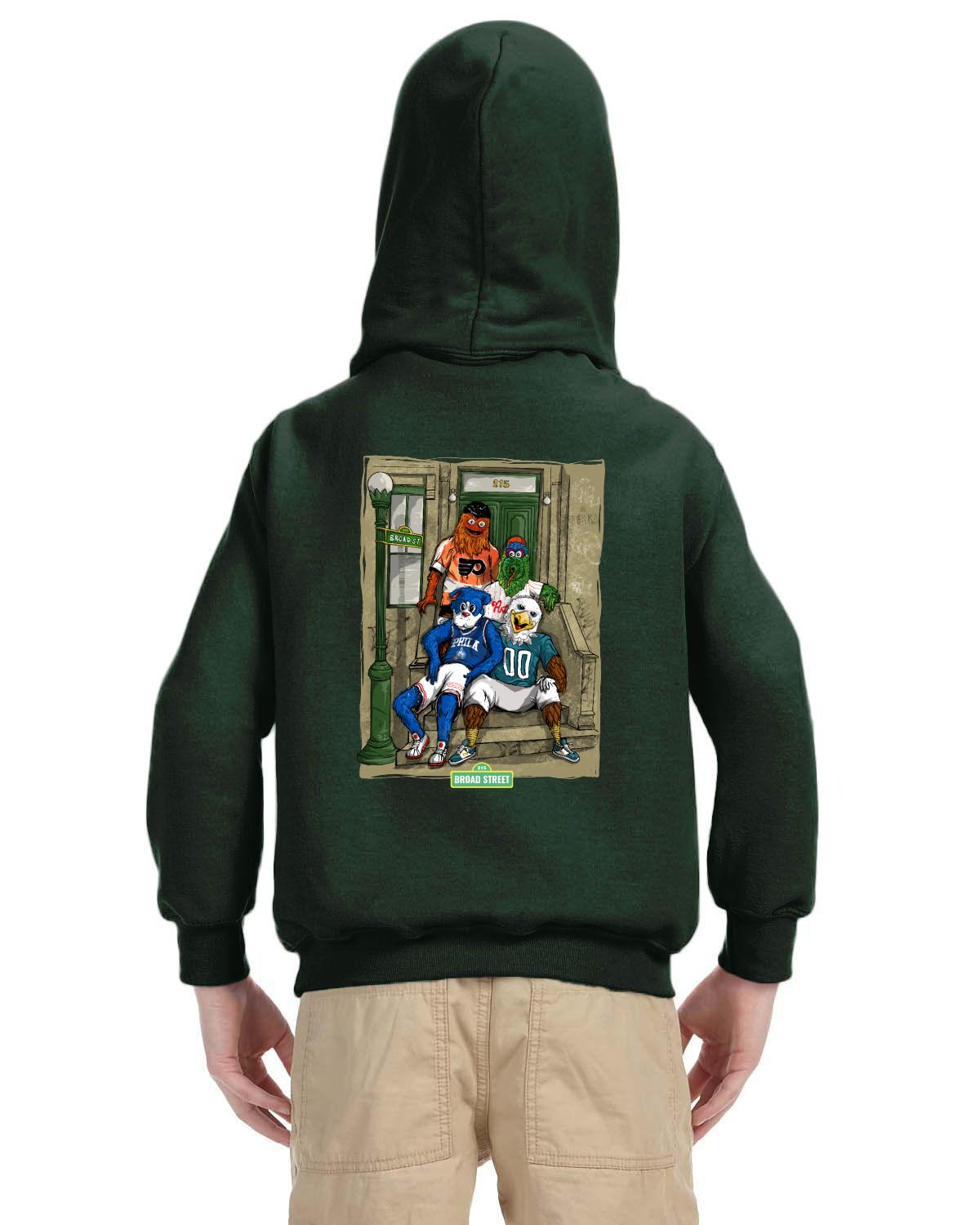 Sunny Dayz AM Gildan Youth Heavy Blend 13.3 oz./lin. yd., 50/50 Hood | G185B