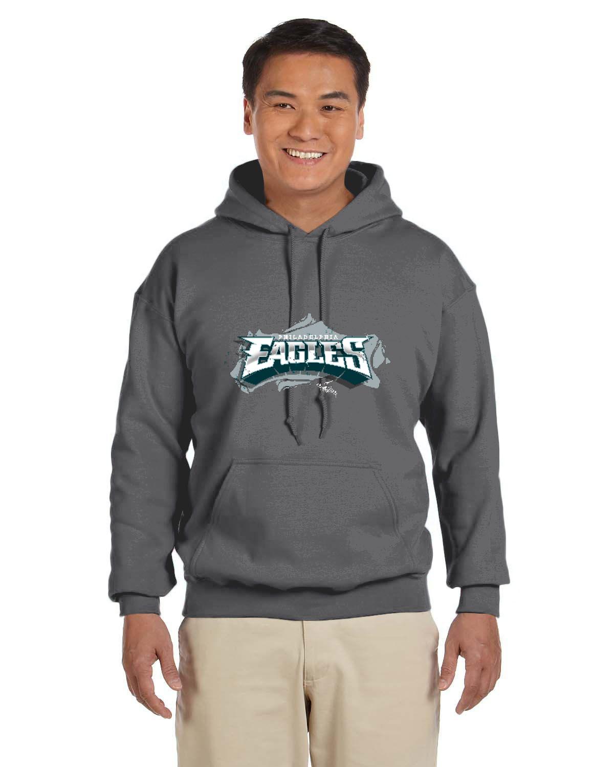 Fly Eagles Fly Hoodie (Gildan Adult Heavy Blend 13.3 oz./lin. yd., 50/50 Hood | G185)