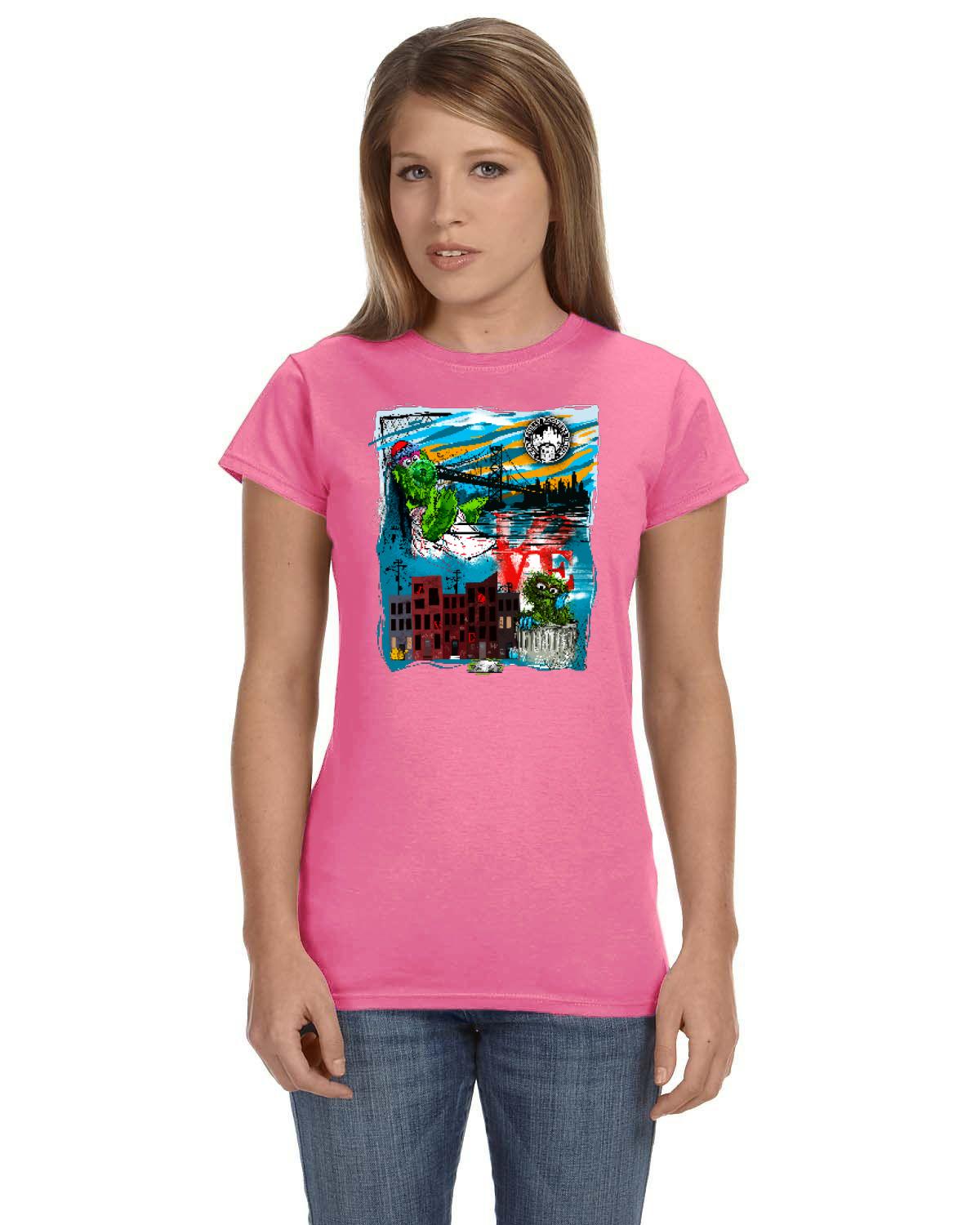 Philly Phan Mash Up Tee (Gildan Ladies' Softstyle 7.5 oz./lin. yd. Fitted T-Shirt | G640L)