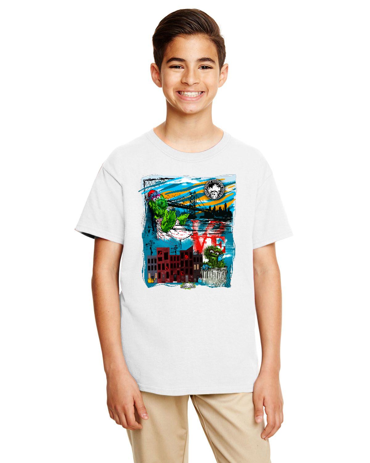 Philly Phan Mash Up Tee (Gildan Youth Softstyle 7.5 oz./lin. yd. T-Shirt | G645B)