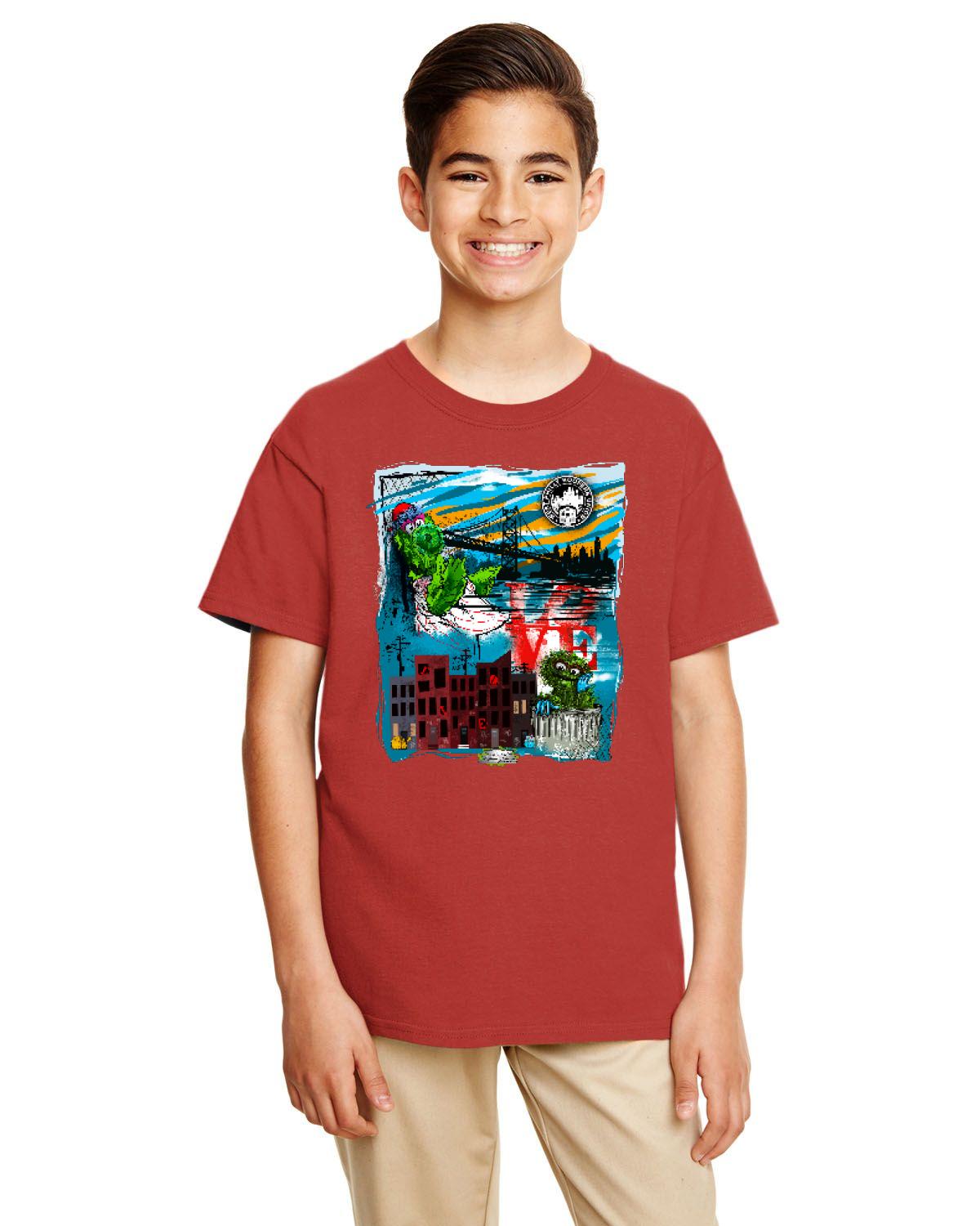 Philly Phan Mash Up Tee (Gildan Youth Softstyle 7.5 oz./lin. yd. T-Shirt | G645B)