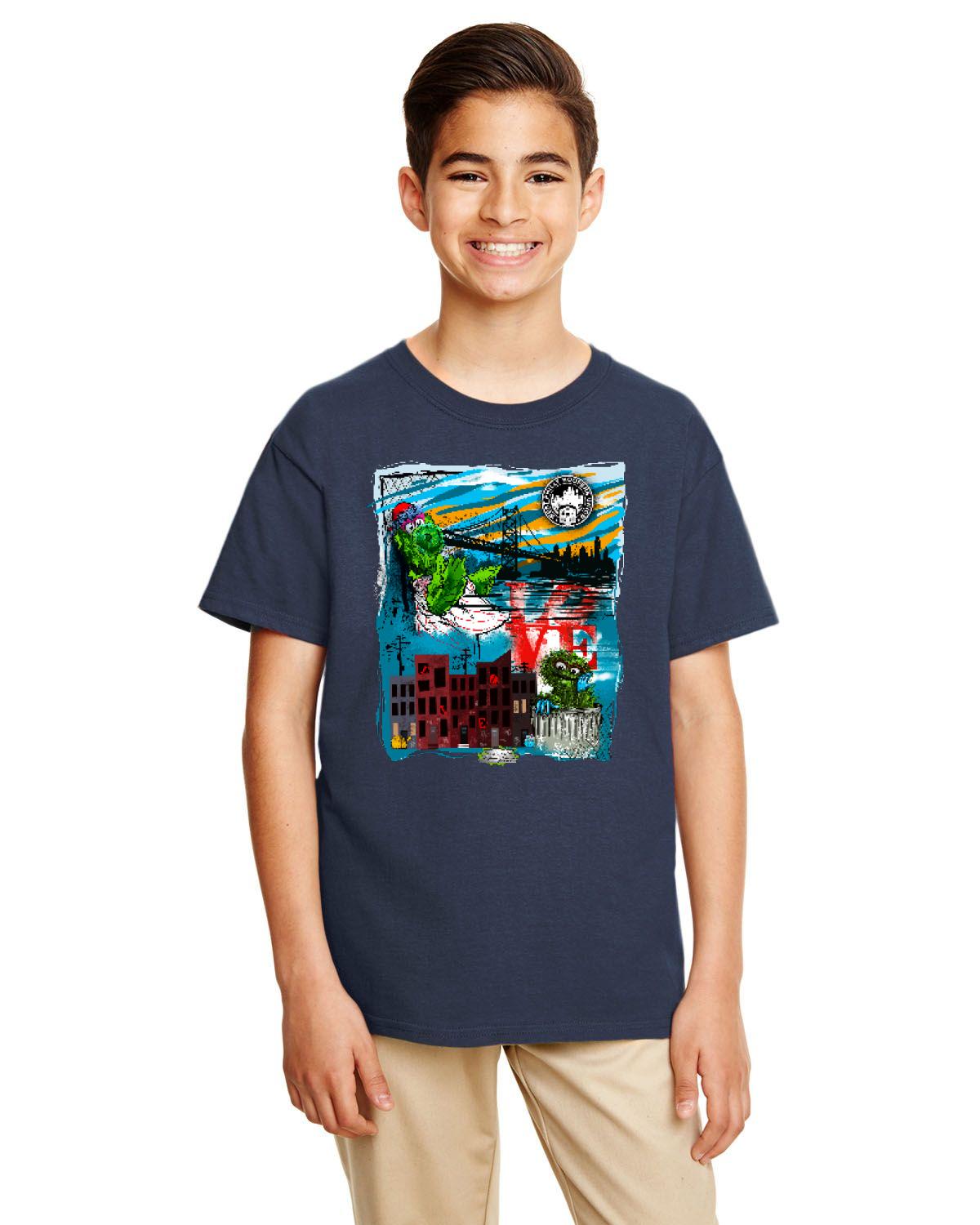 Philly Phan Mash Up Tee (Gildan Youth Softstyle 7.5 oz./lin. yd. T-Shirt | G645B)