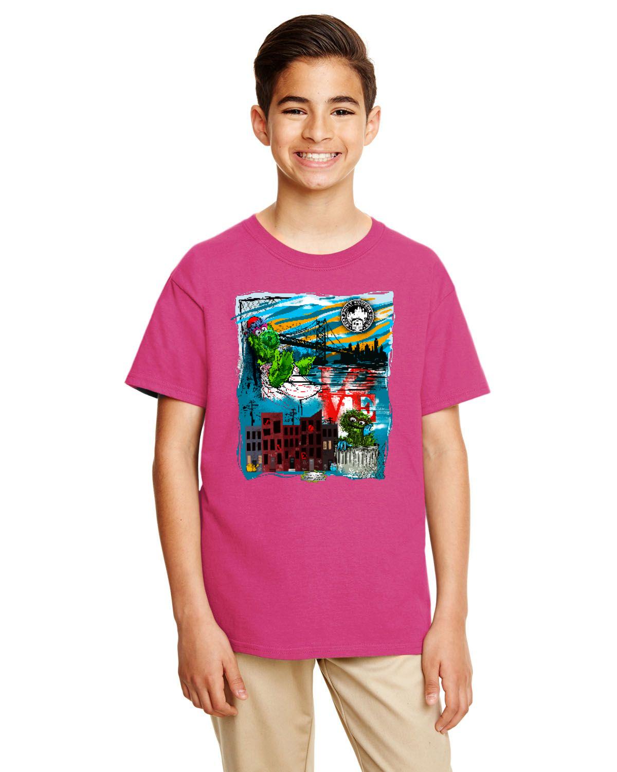 Philly Phan Mash Up Tee (Gildan Youth Softstyle 7.5 oz./lin. yd. T-Shirt | G645B)