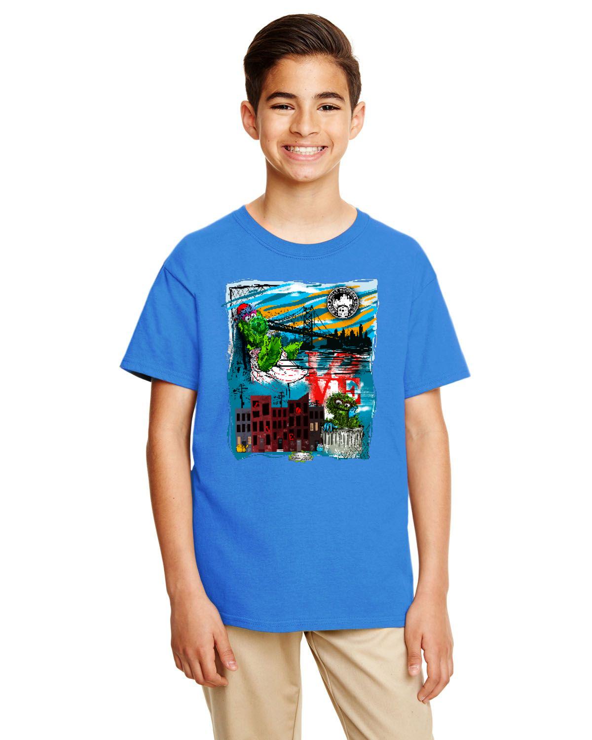 Philly Phan Mash Up Tee (Gildan Youth Softstyle 7.5 oz./lin. yd. T-Shirt | G645B)