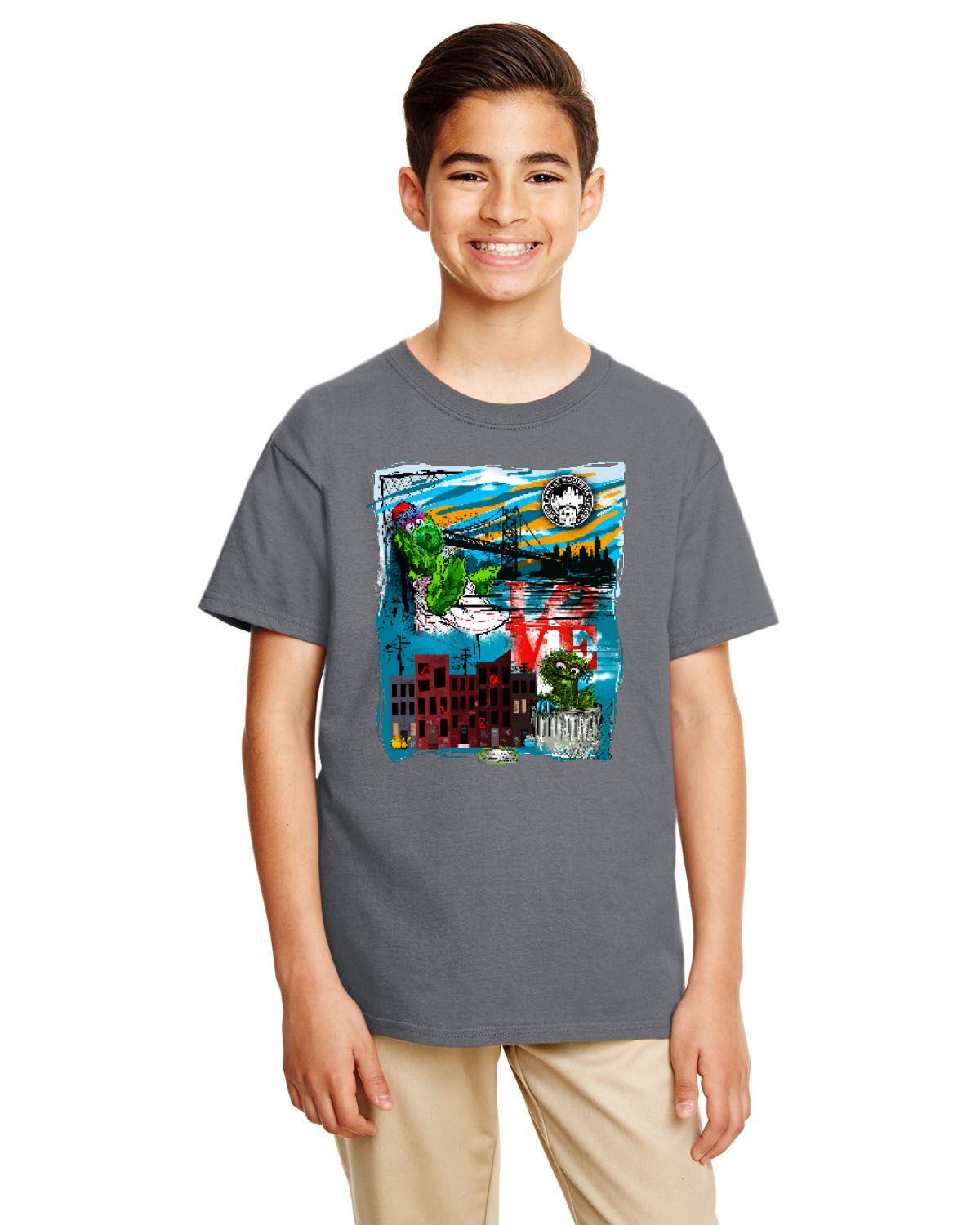 Philly Phan Mash Up Tee (Gildan Youth Softstyle 7.5 oz./lin. yd. T-Shirt | G645B)