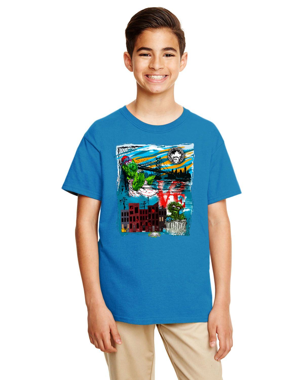 Philly Phan Mash Up Tee (Gildan Youth Softstyle 7.5 oz./lin. yd. T-Shirt | G645B)