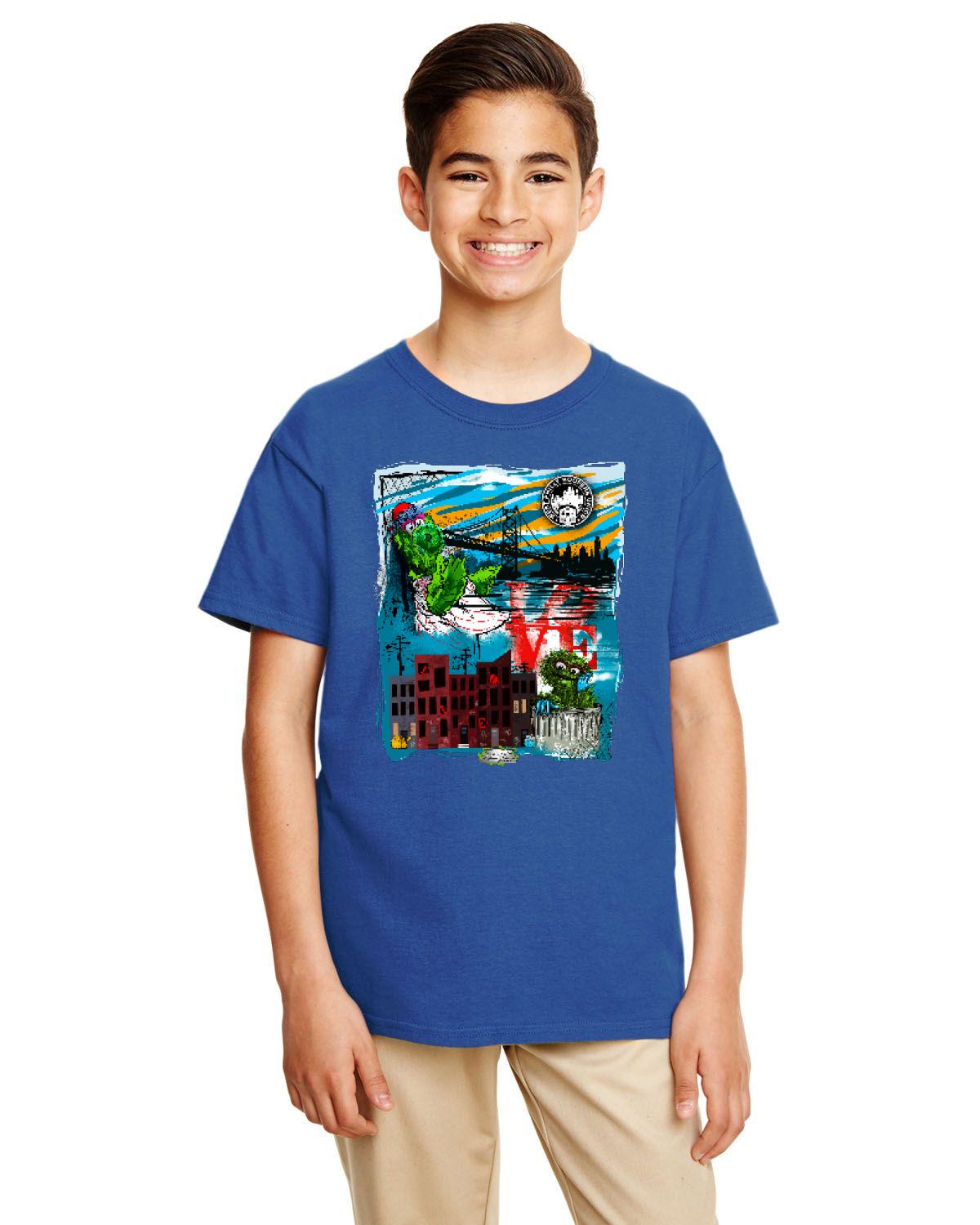 Philly Phan Mash Up Tee (Gildan Youth Softstyle 7.5 oz./lin. yd. T-Shirt | G645B)