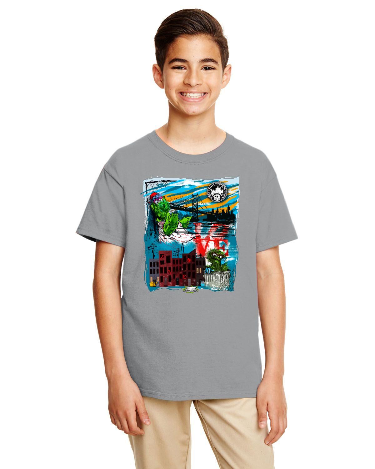 Philly Phan Mash Up Tee (Gildan Youth Softstyle 7.5 oz./lin. yd. T-Shirt | G645B)