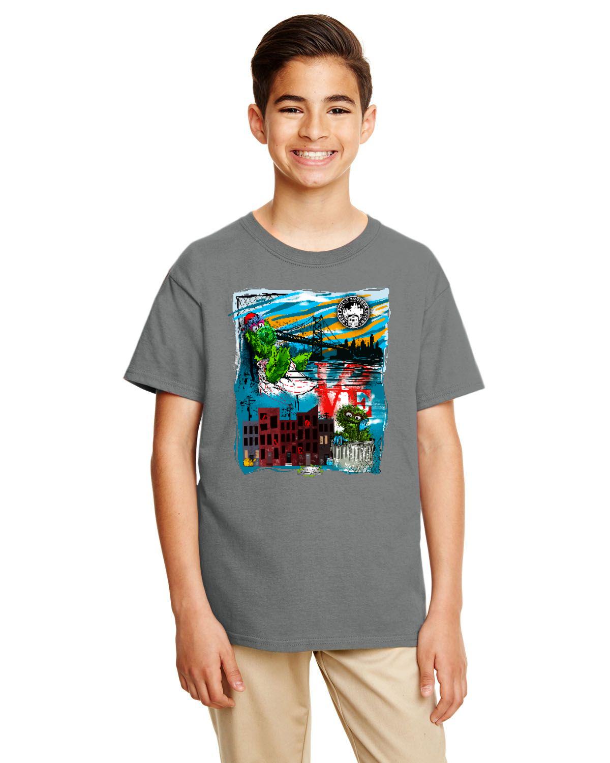 Philly Phan Mash Up Tee (Gildan Youth Softstyle 7.5 oz./lin. yd. T-Shirt | G645B)