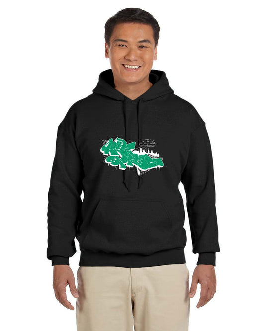 Artsportz Green Hoodie (Gildan Adult Heavy Blend 13.3 oz./lin. yd., 50/50 Hood | G185)