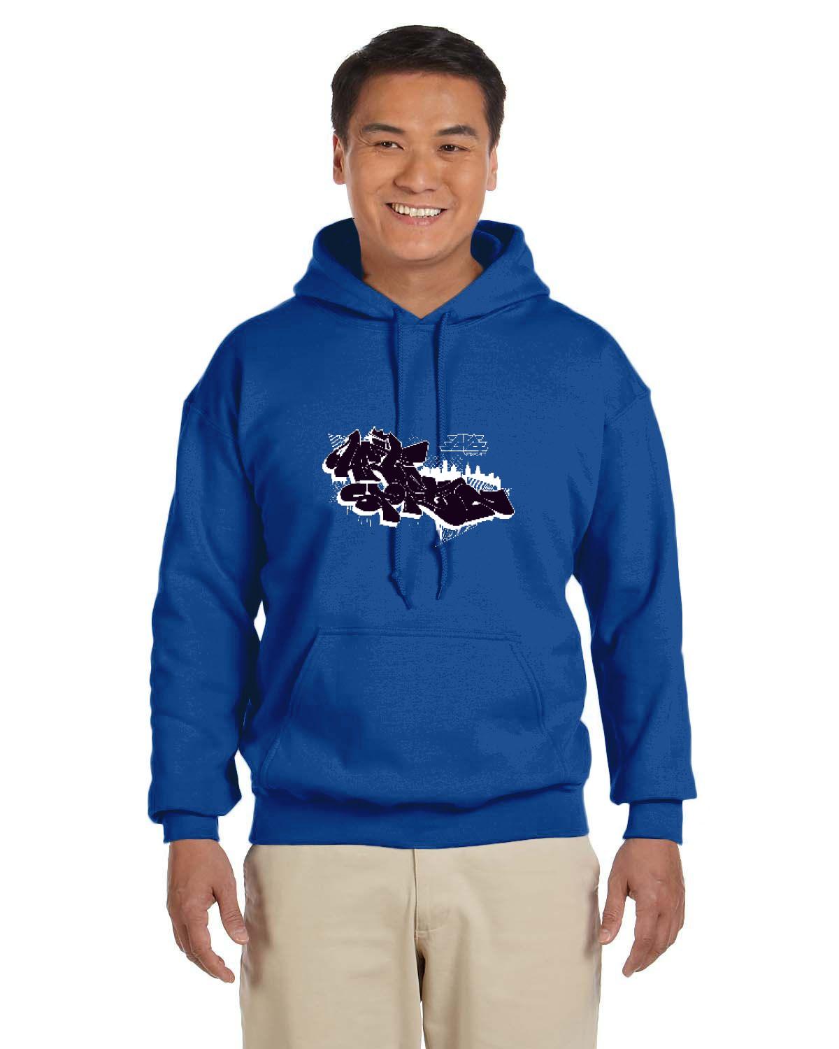 Artsportz Black Hoodie (Gildan Adult Heavy Blend 13.3 oz./lin. yd., 50/50 Hood | G185)