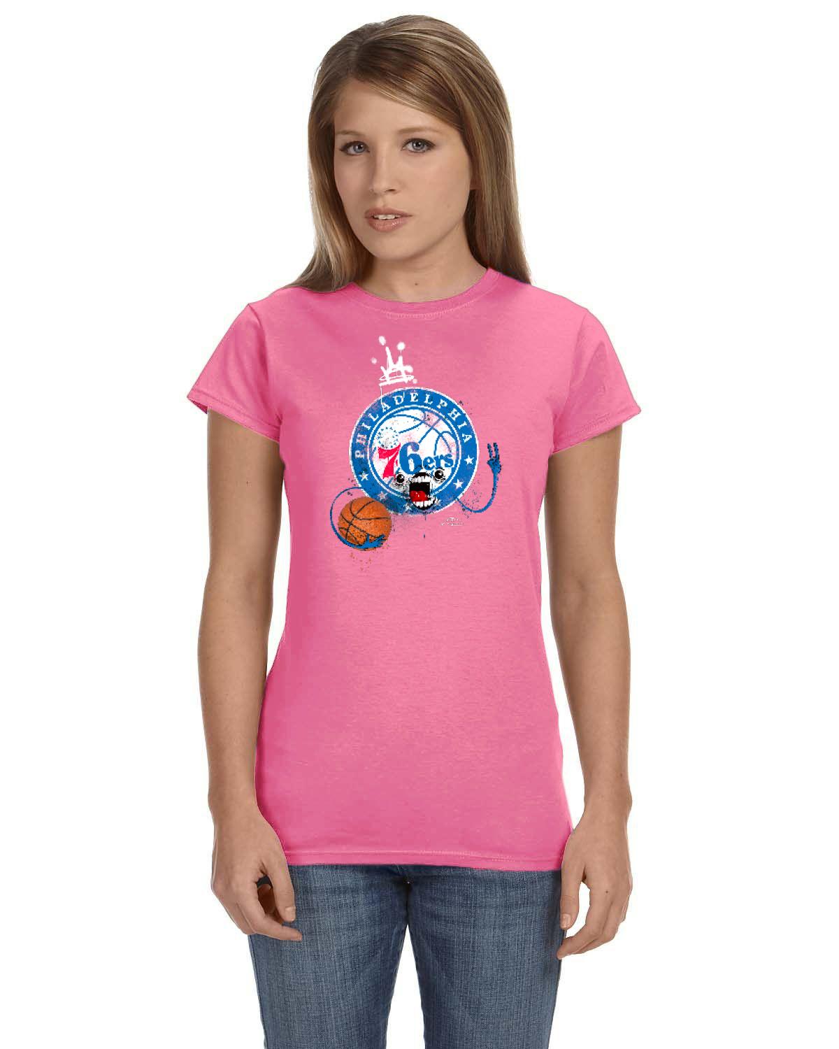 Sixers Monster Ladies Tee (Gildan Ladies' Softstyle 7.5 oz./lin. yd. Fitted T-Shirt | G640L)