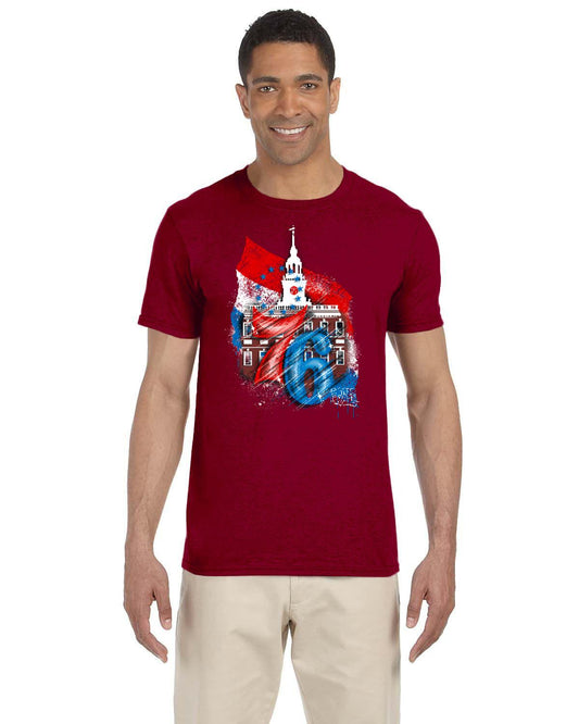 76ers Independence Tee (Gildan Adult Softstyle 7.5 oz./lin. yd. T-Shirt | G640)
