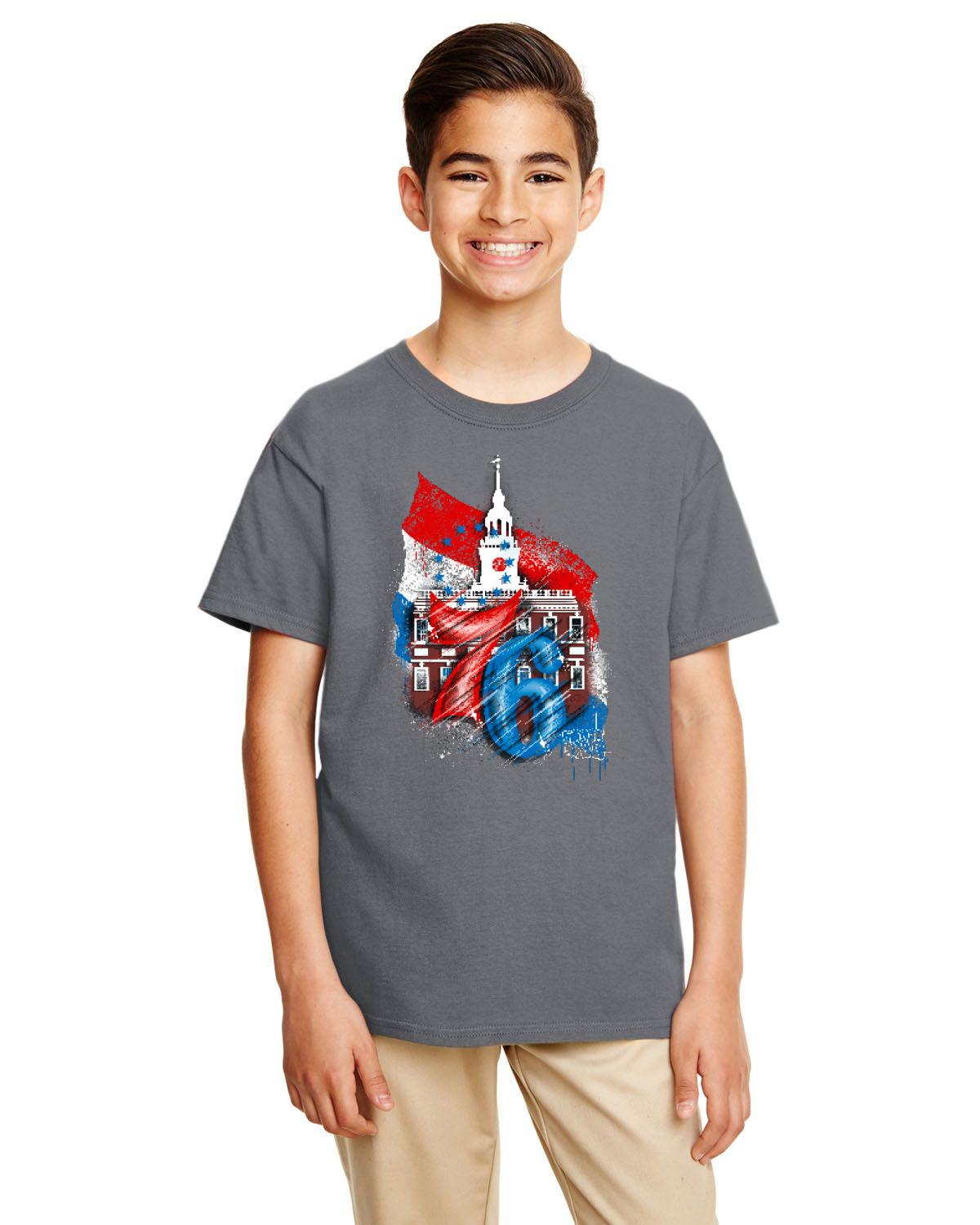 76ers Independence Youth Tee (Gildan Youth Softstyle 7.5 oz./lin. yd. T-Shirt | G645B)