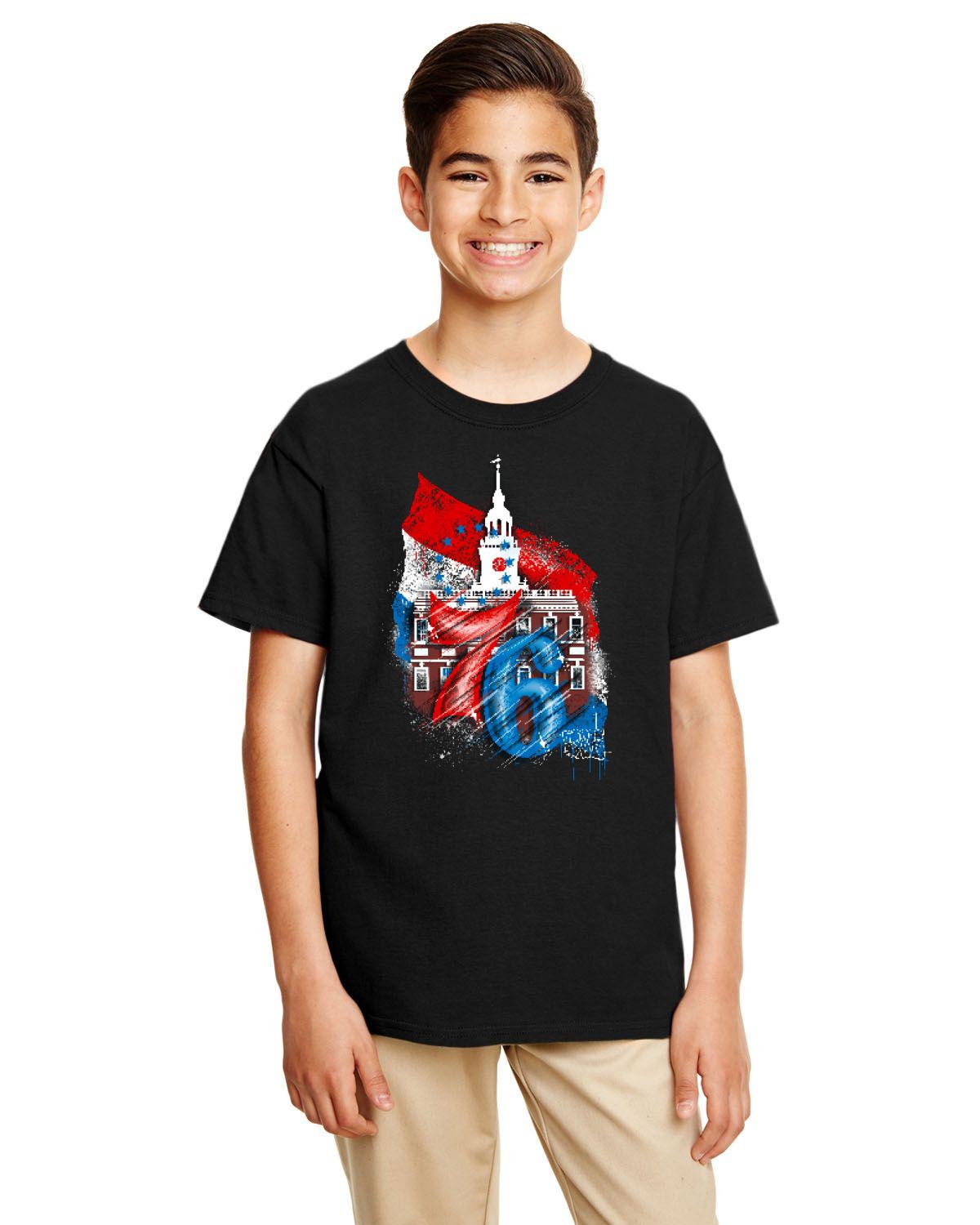 76ers Independence Youth Tee (Gildan Youth Softstyle 7.5 oz./lin. yd. T-Shirt | G645B)