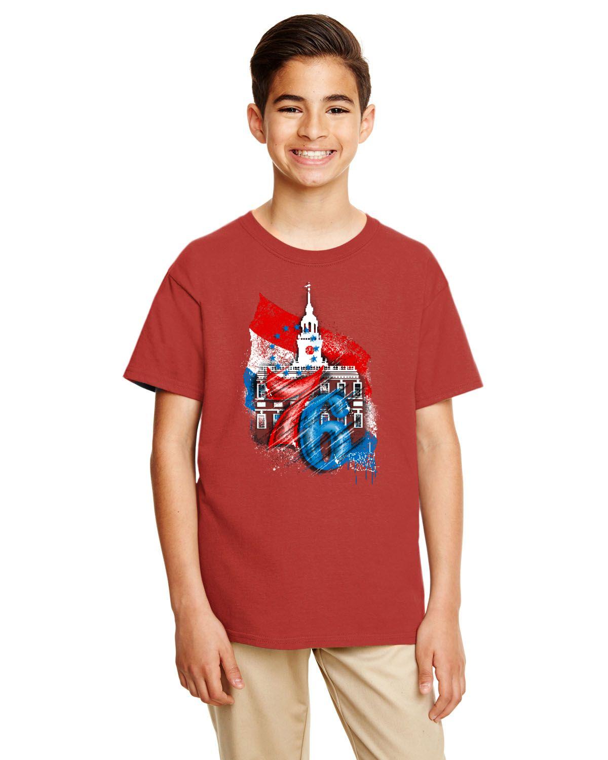 76ers Independence Youth Tee (Gildan Youth Softstyle 7.5 oz./lin. yd. T-Shirt | G645B)