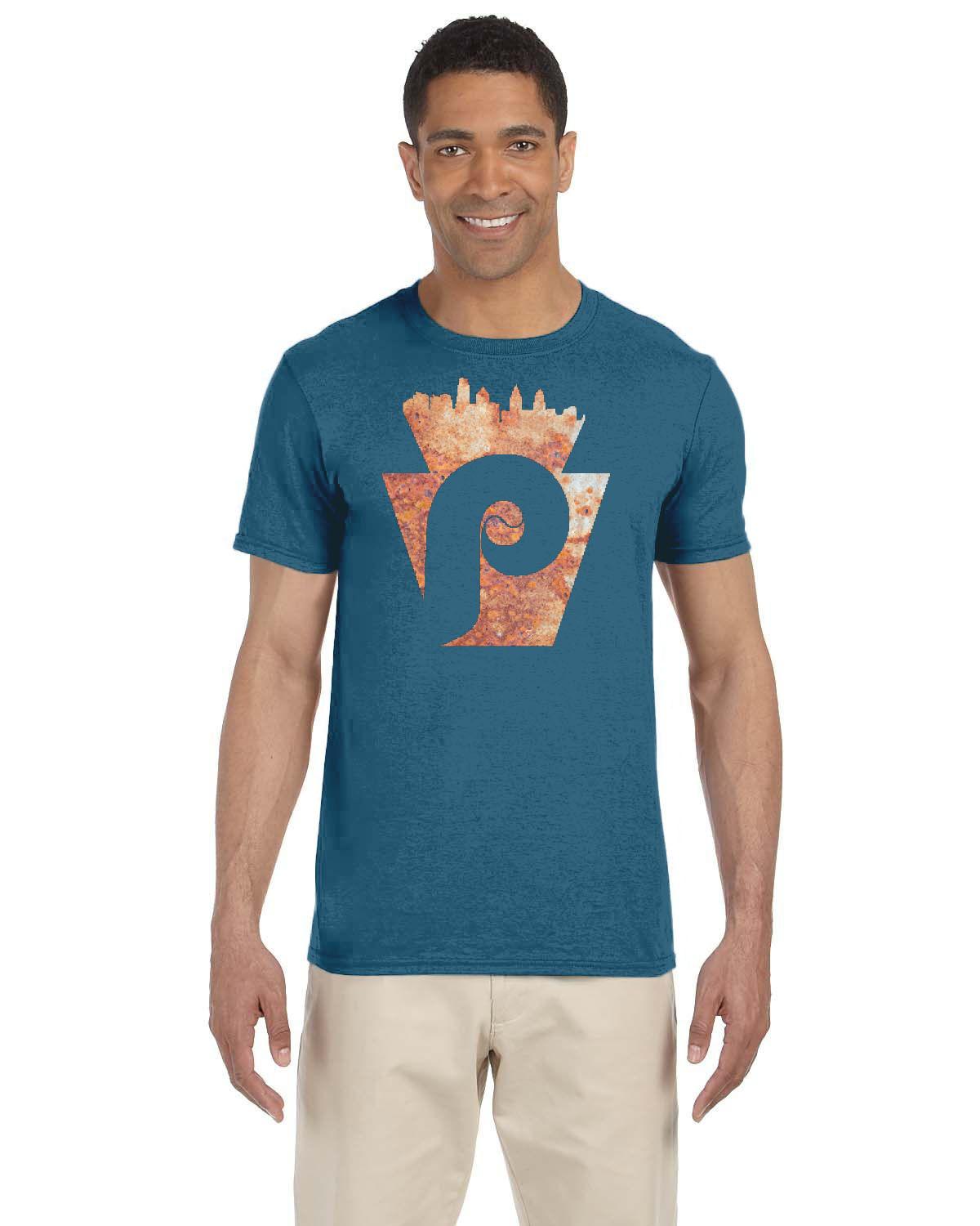 Keystone Philly Rust Tee (Gildan Adult Softstyle 7.5 oz./lin. yd. T-Shirt | G640)