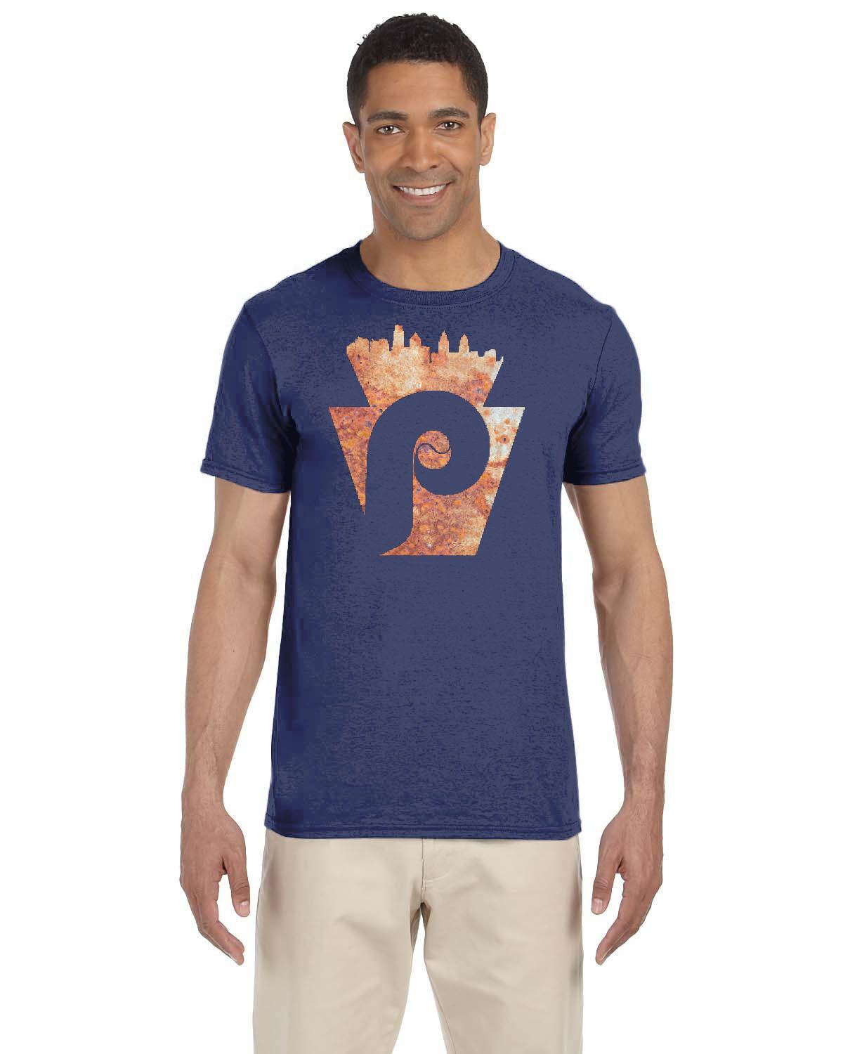 Keystone Philly Rust Tee (Gildan Adult Softstyle 7.5 oz./lin. yd. T-Shirt | G640)