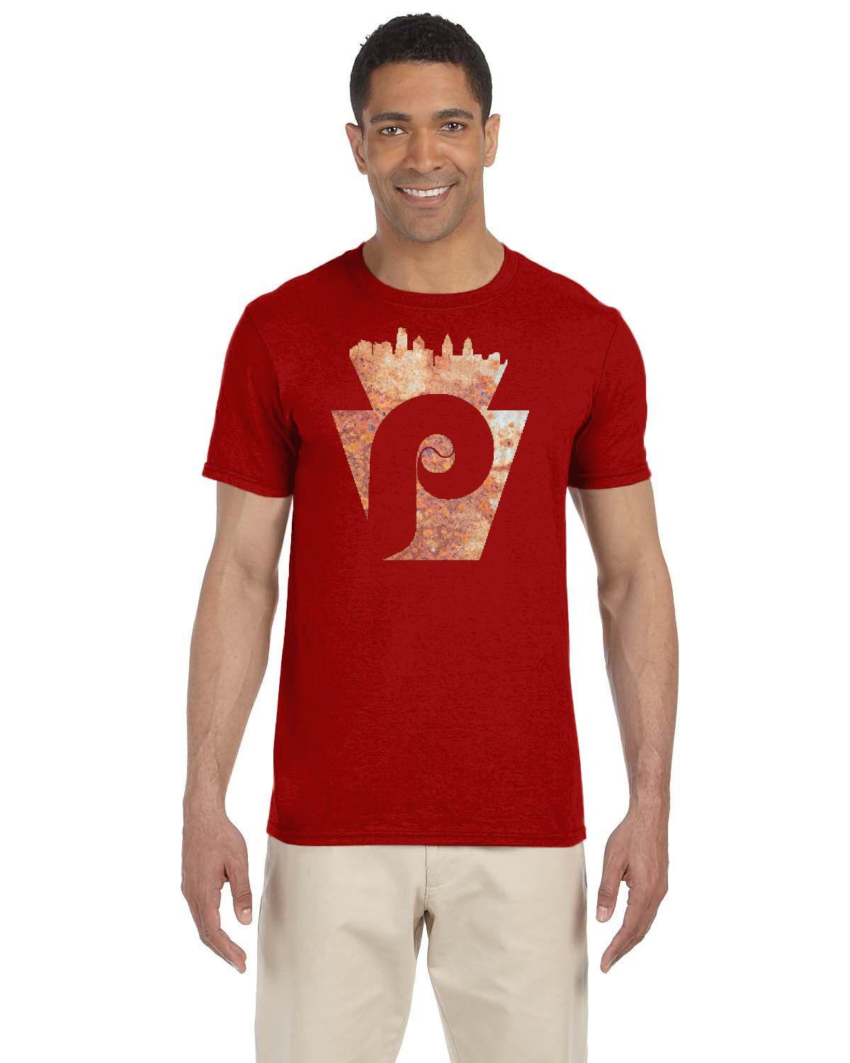 Keystone Philly Rust Tee (Gildan Adult Softstyle 7.5 oz./lin. yd. T-Shirt | G640)