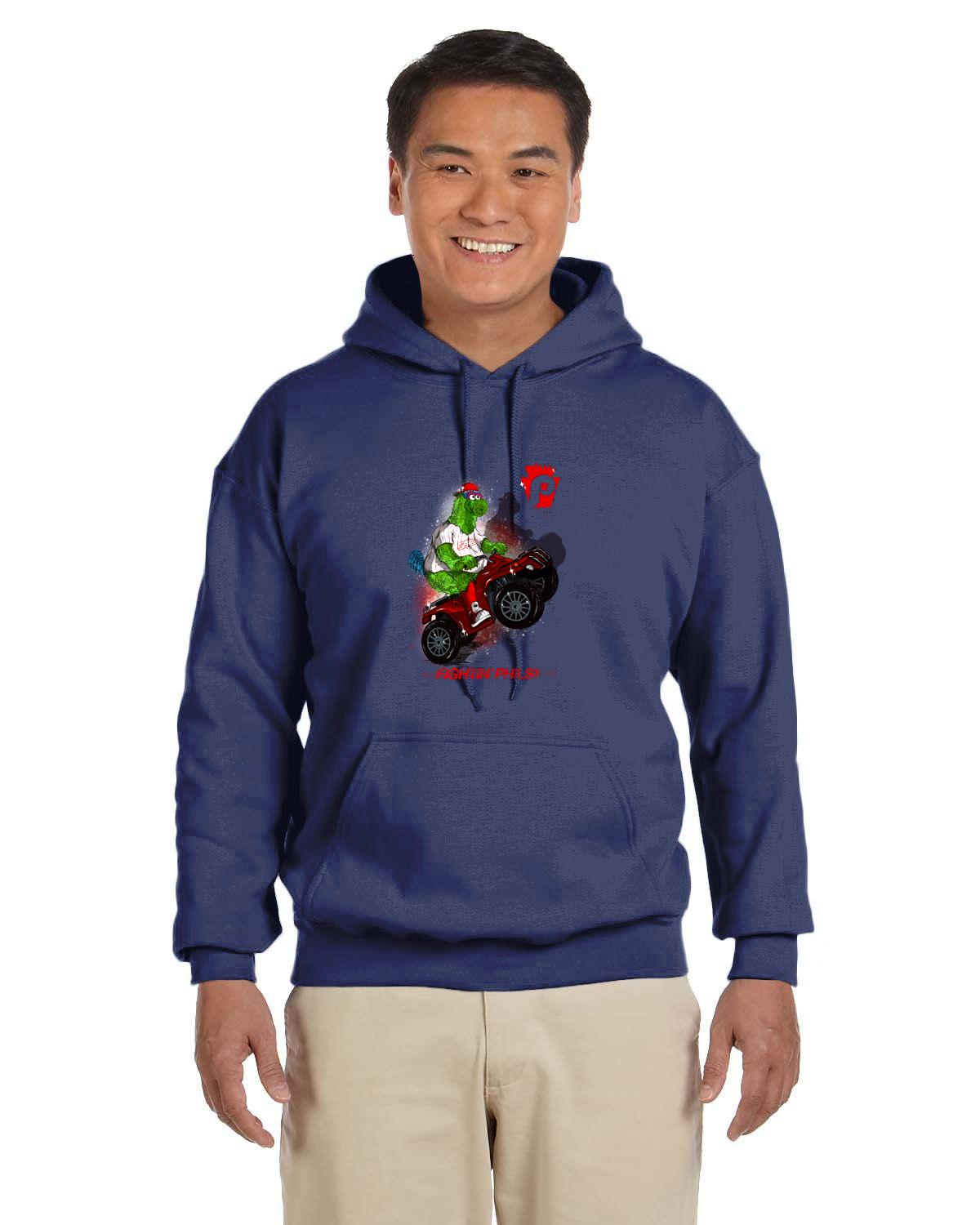 Fightin Phanatic Front Only Hoodie (Gildan Adult Heavy Blend 13.3 oz./lin. yd., 50/50 Hood | G185)