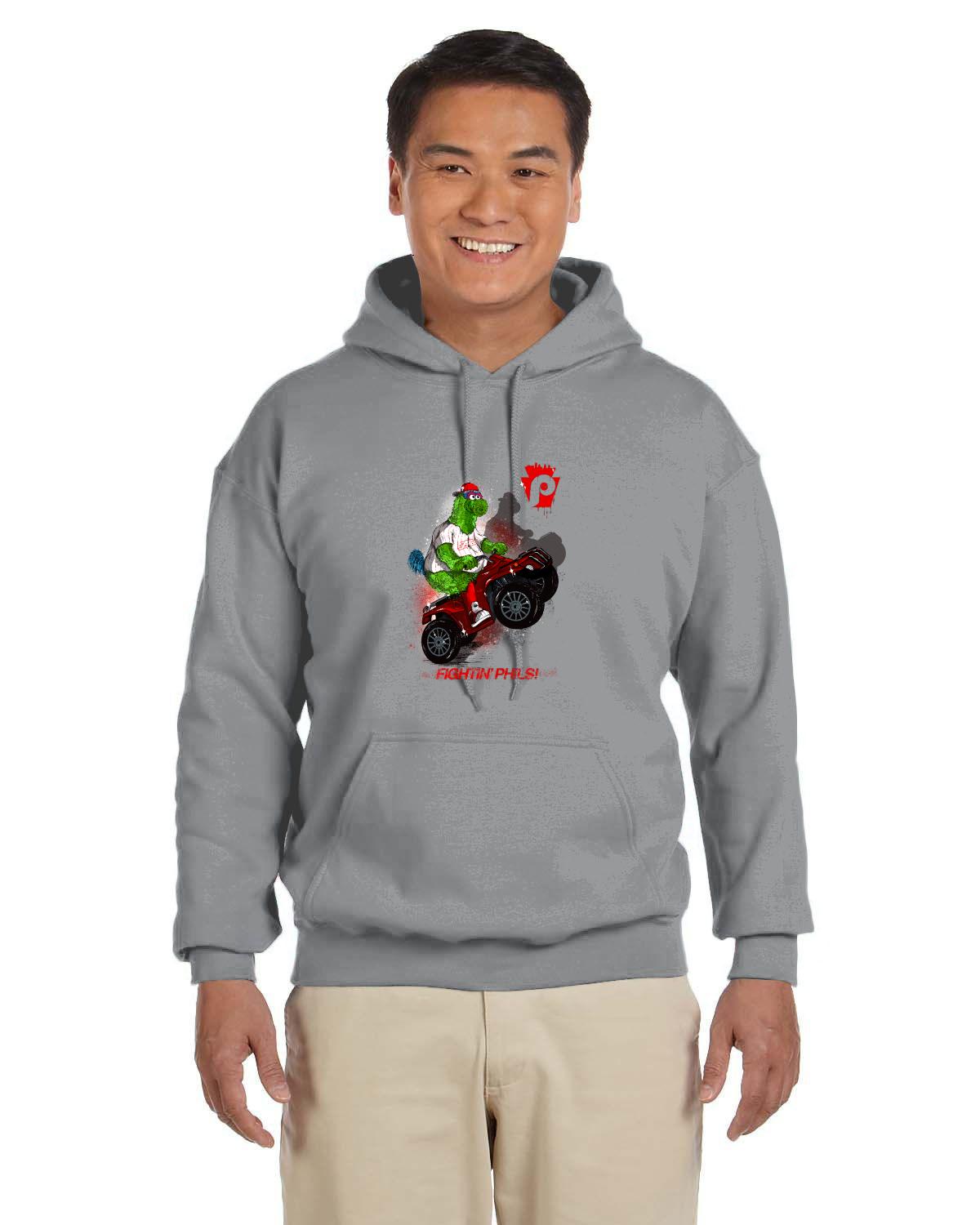 Fightin Phanatic Front Only Hoodie (Gildan Adult Heavy Blend 13.3 oz./lin. yd., 50/50 Hood | G185)