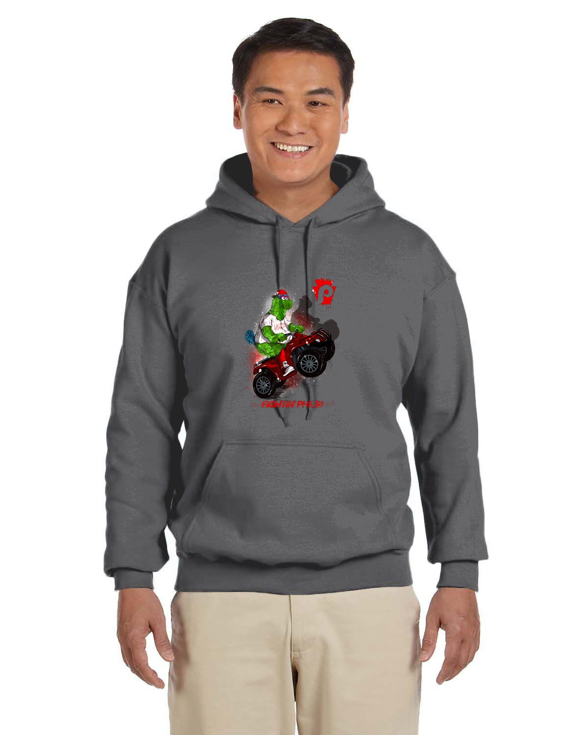 Fightin Phanatic Front Only Hoodie (Gildan Adult Heavy Blend 13.3 oz./lin. yd., 50/50 Hood | G185)