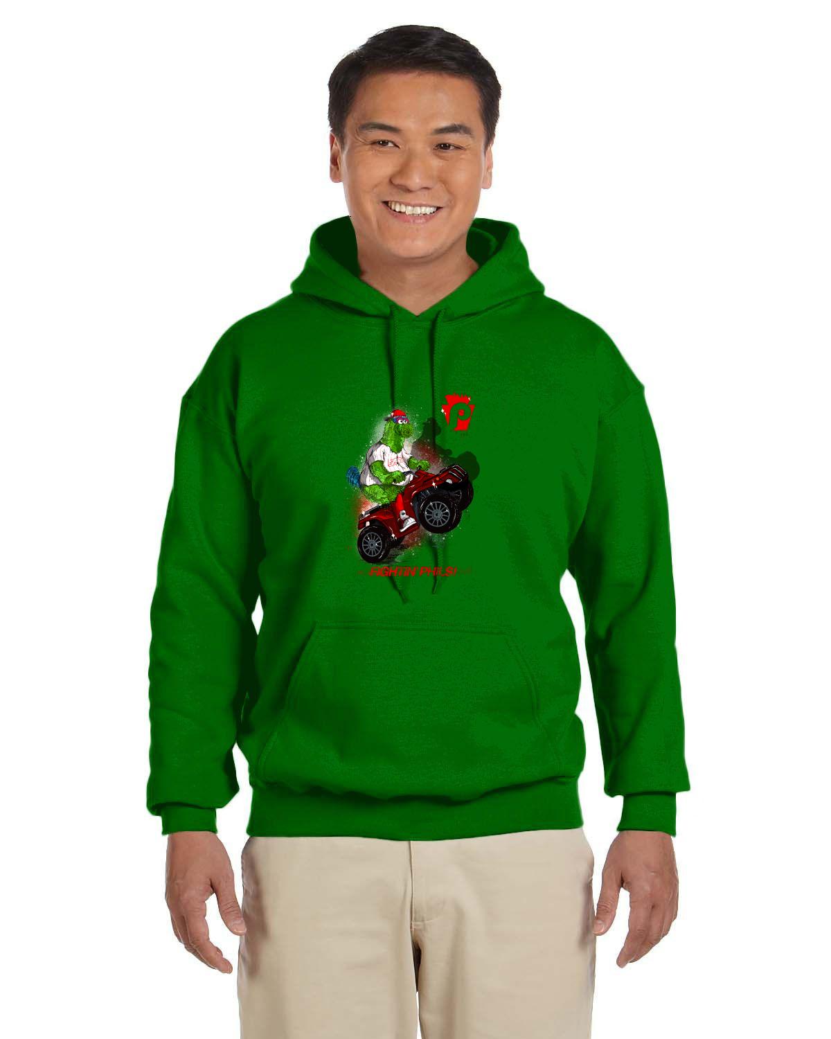 Fightin Phanatic Front Only Hoodie (Gildan Adult Heavy Blend 13.3 oz./lin. yd., 50/50 Hood | G185)