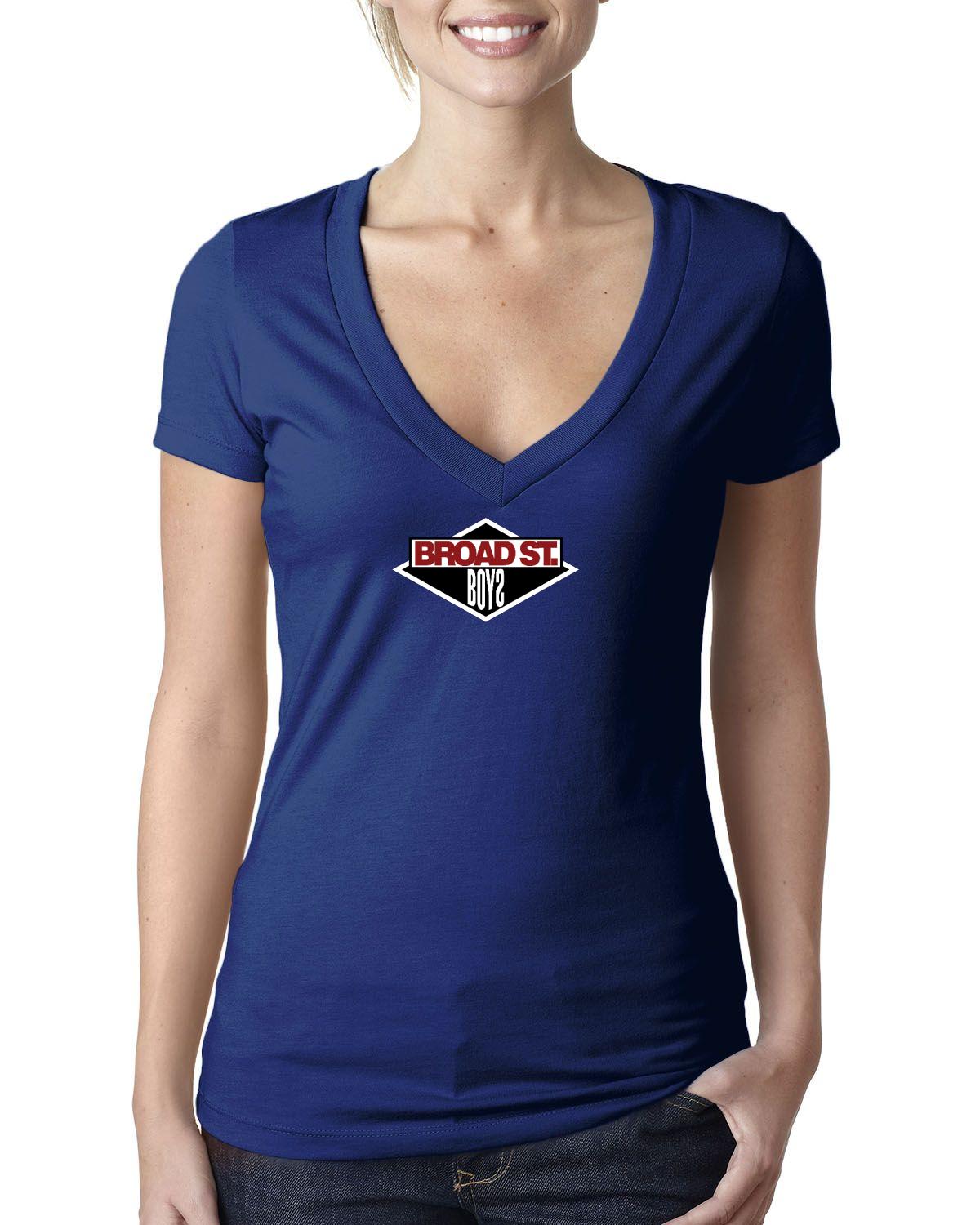 Broad Street Boys V Neck (Next Level Ladies' CVC Deep V | 6640)