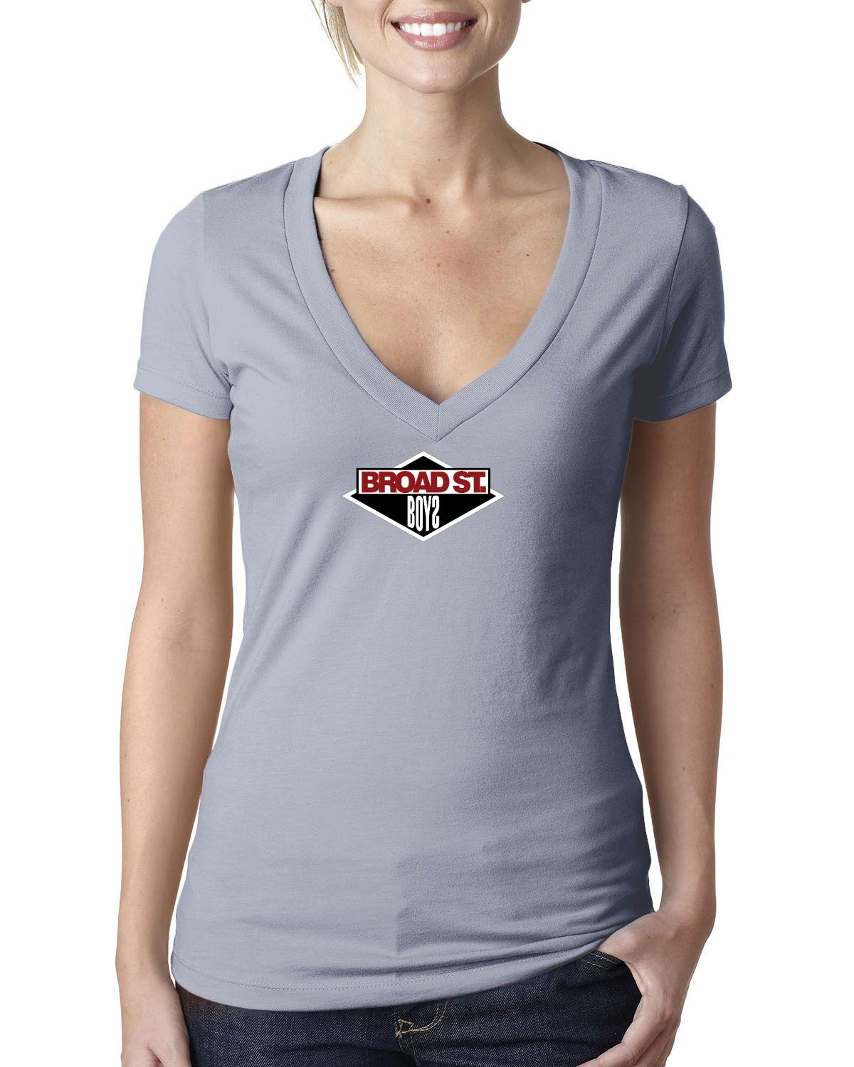 Broad Street Boys V Neck (Next Level Ladies' CVC Deep V | 6640)