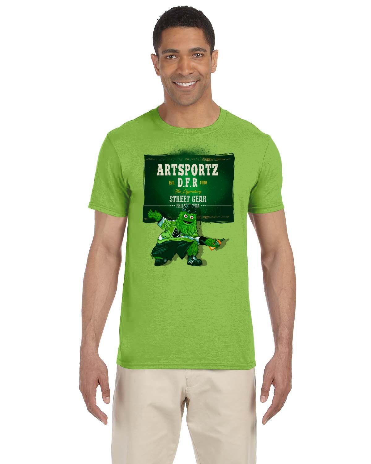 Gritty Green Label Tee (Gildan Adult Softstyle 7.5 oz./lin. yd. T-Shirt | G640)