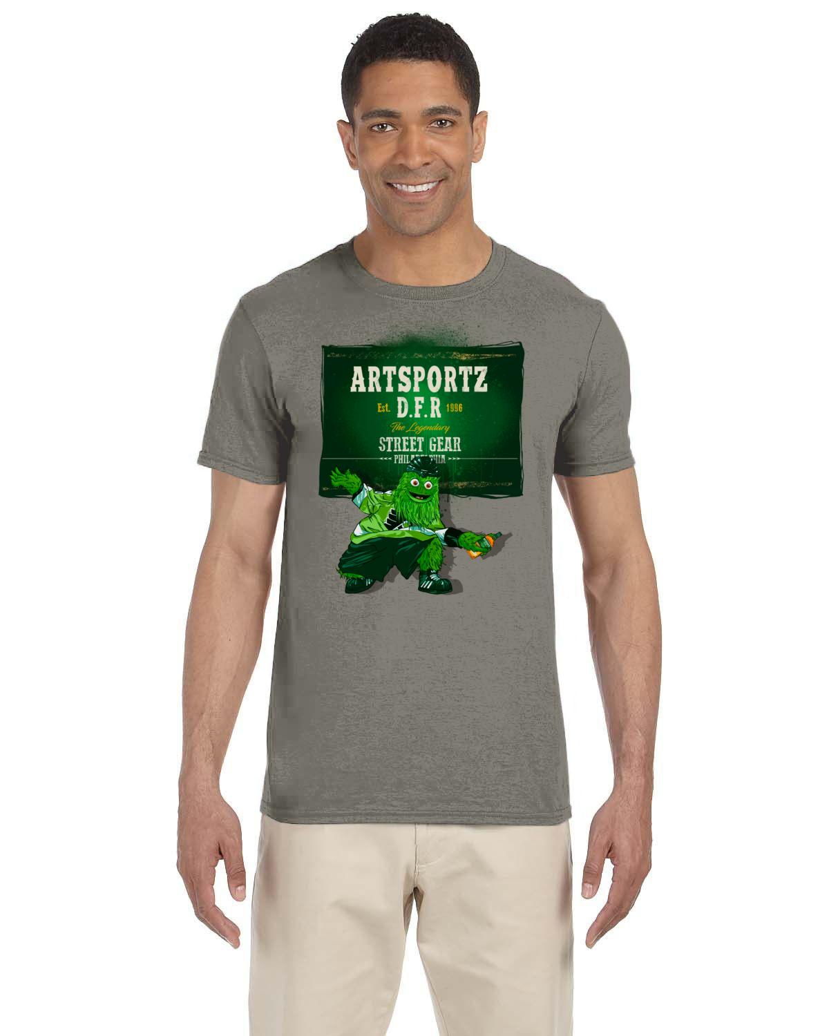 Gritty Green Label Tee (Gildan Adult Softstyle 7.5 oz./lin. yd. T-Shirt | G640)