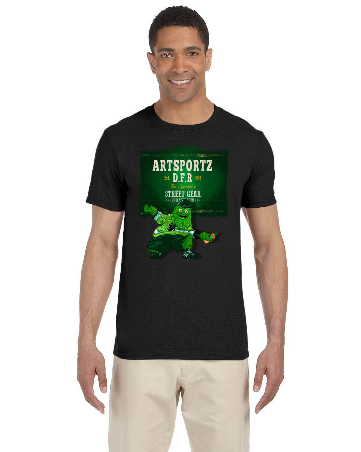 Gritty Green Label Tee (Gildan Adult Softstyle 7.5 oz./lin. yd. T-Shirt | G640)