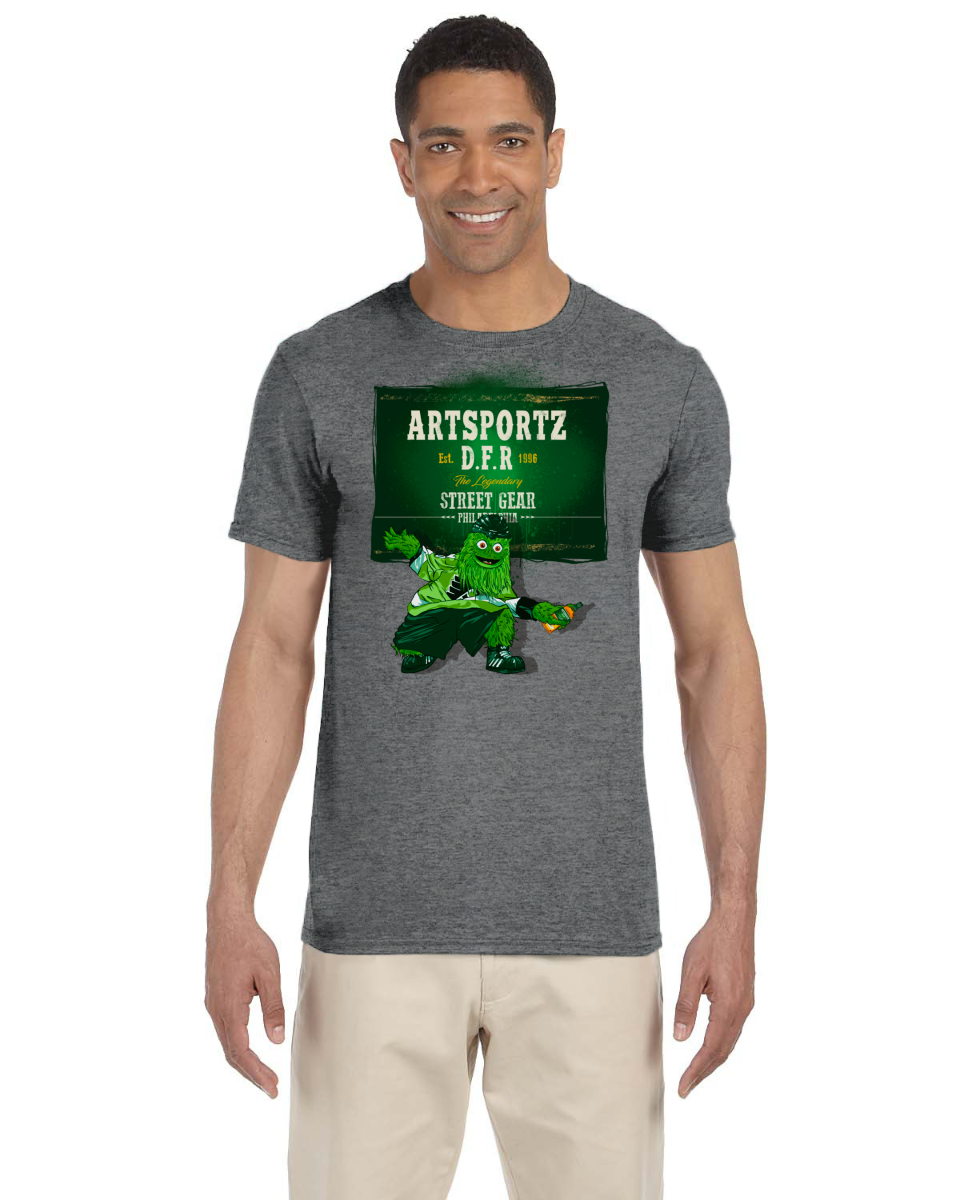 Gritty Green Label Tee (Gildan Adult Softstyle 7.5 oz./lin. yd. T-Shirt | G640)