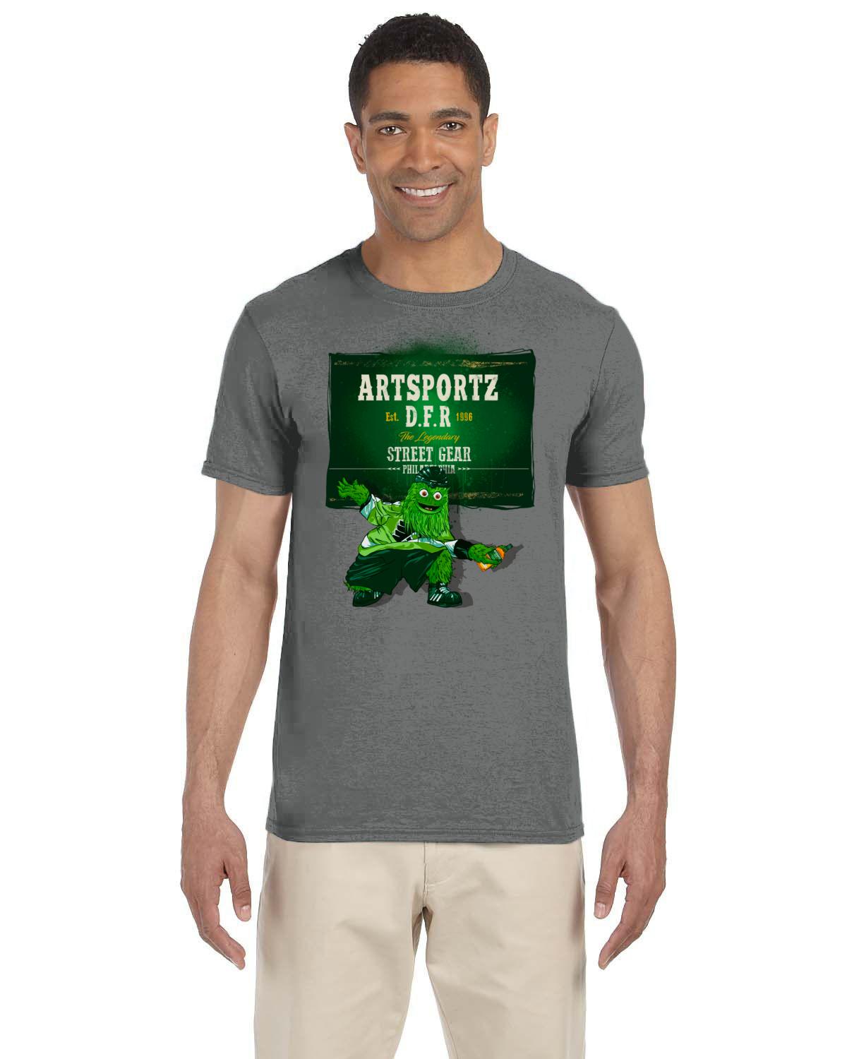 Gritty Green Label Tee (Gildan Adult Softstyle 7.5 oz./lin. yd. T-Shirt | G640)