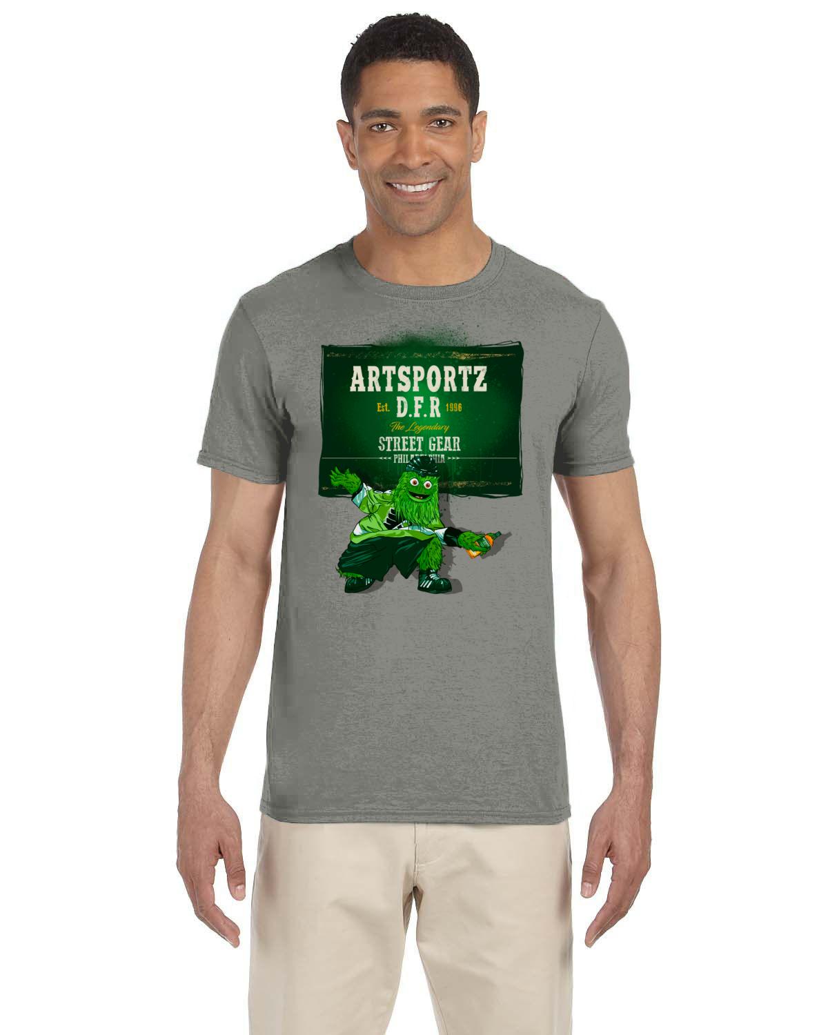 Gritty Green Label Tee (Gildan Adult Softstyle 7.5 oz./lin. yd. T-Shirt | G640)