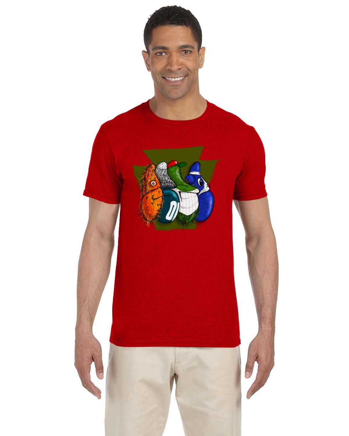 Philly Throw Keystone Tee (Gildan Adult Softstyle 7.5 oz./lin. yd. T-Shirt | G640)