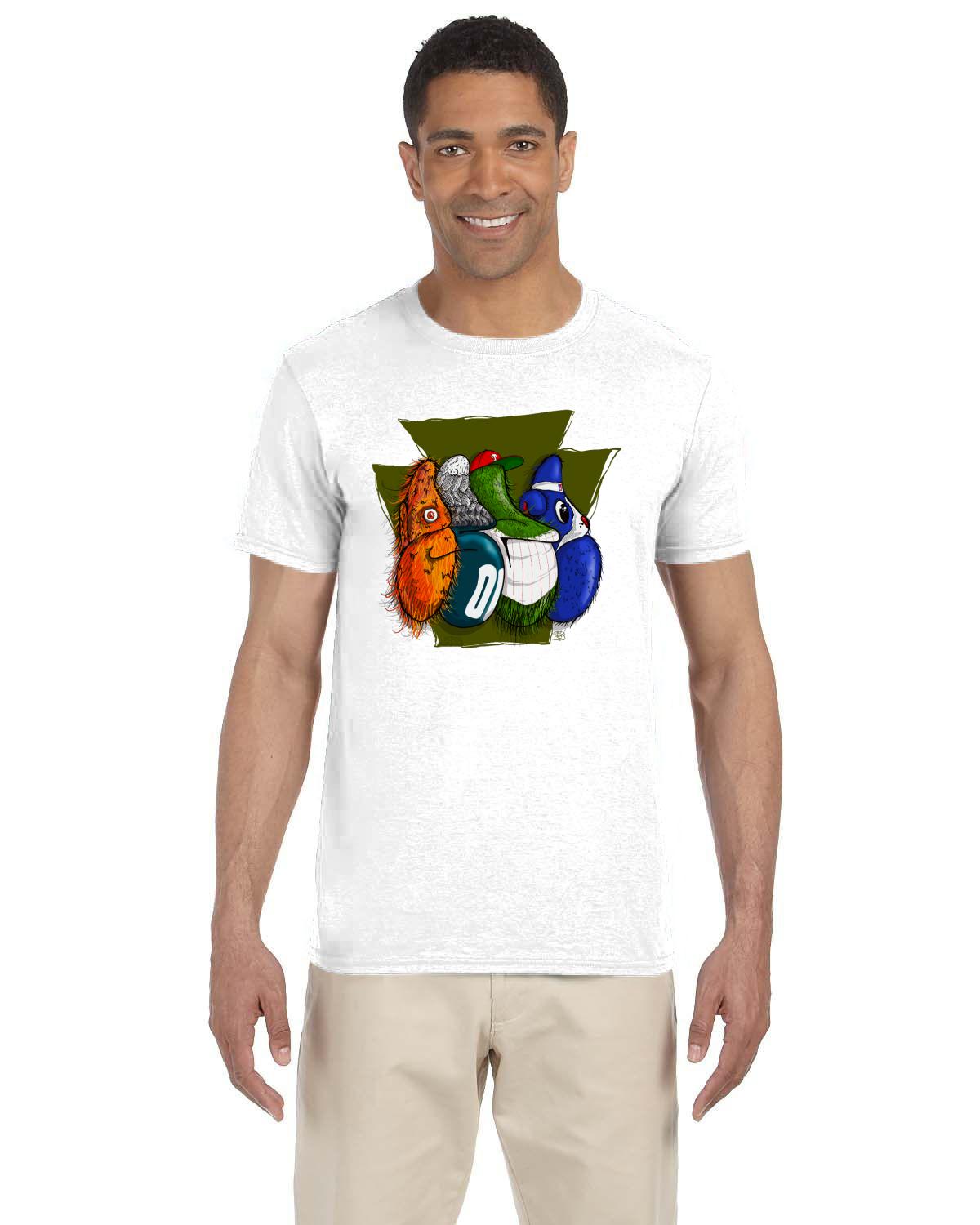 Philly Throw Keystone Tee (Gildan Adult Softstyle 7.5 oz./lin. yd. T-Shirt | G640)
