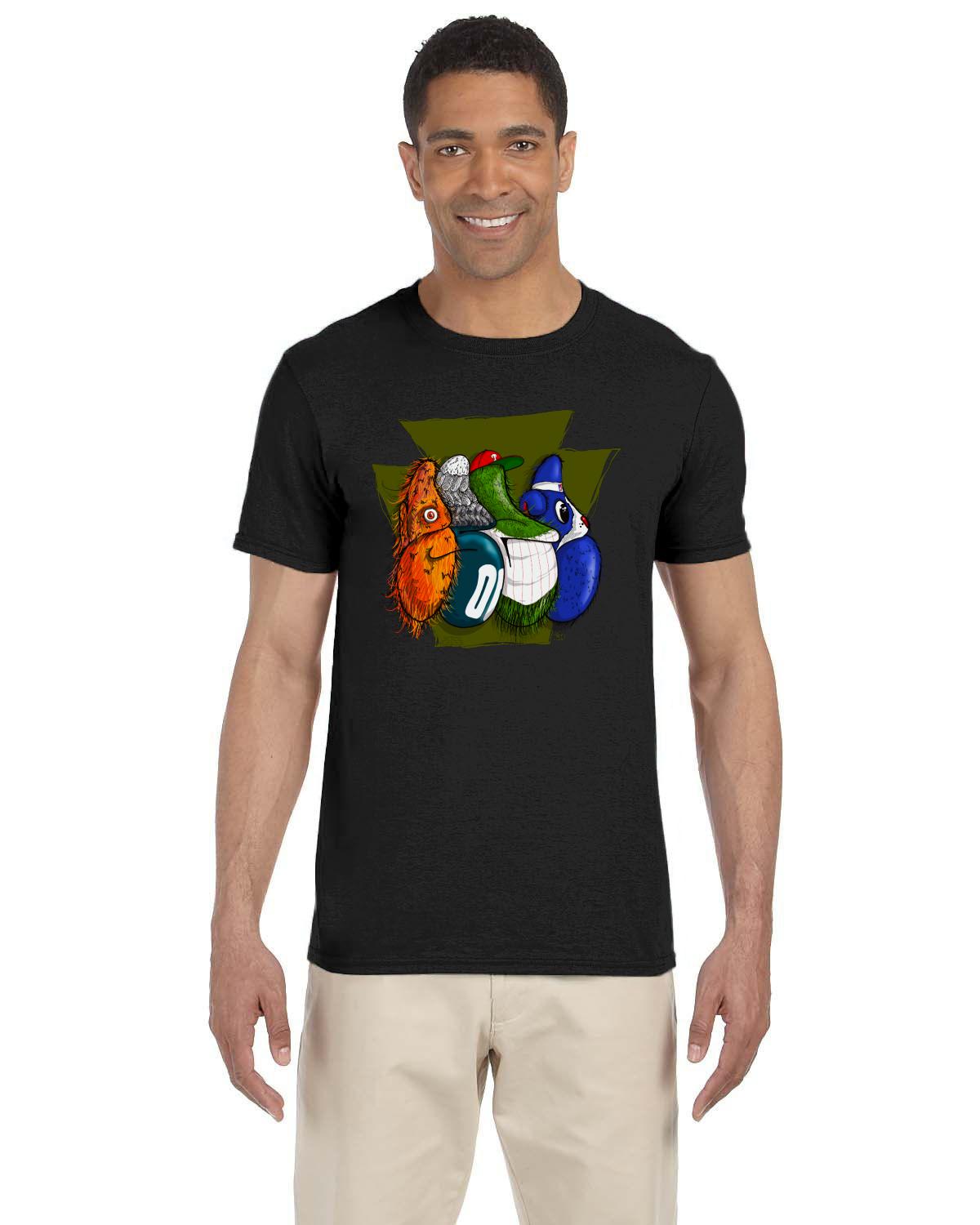 Philly Throw Keystone Tee (Gildan Adult Softstyle 7.5 oz./lin. yd. T-Shirt | G640)