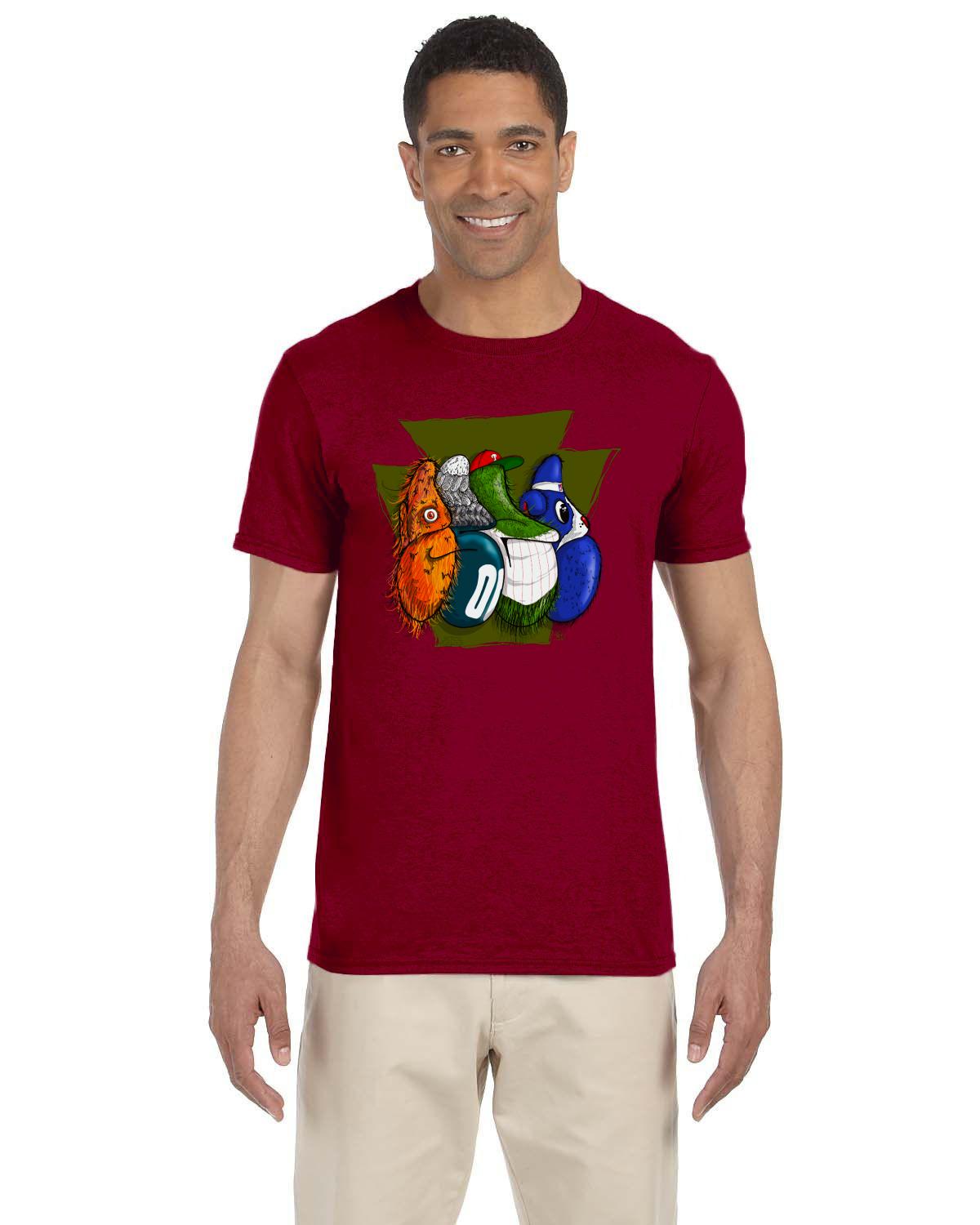 Philly Throw Keystone Tee (Gildan Adult Softstyle 7.5 oz./lin. yd. T-Shirt | G640)
